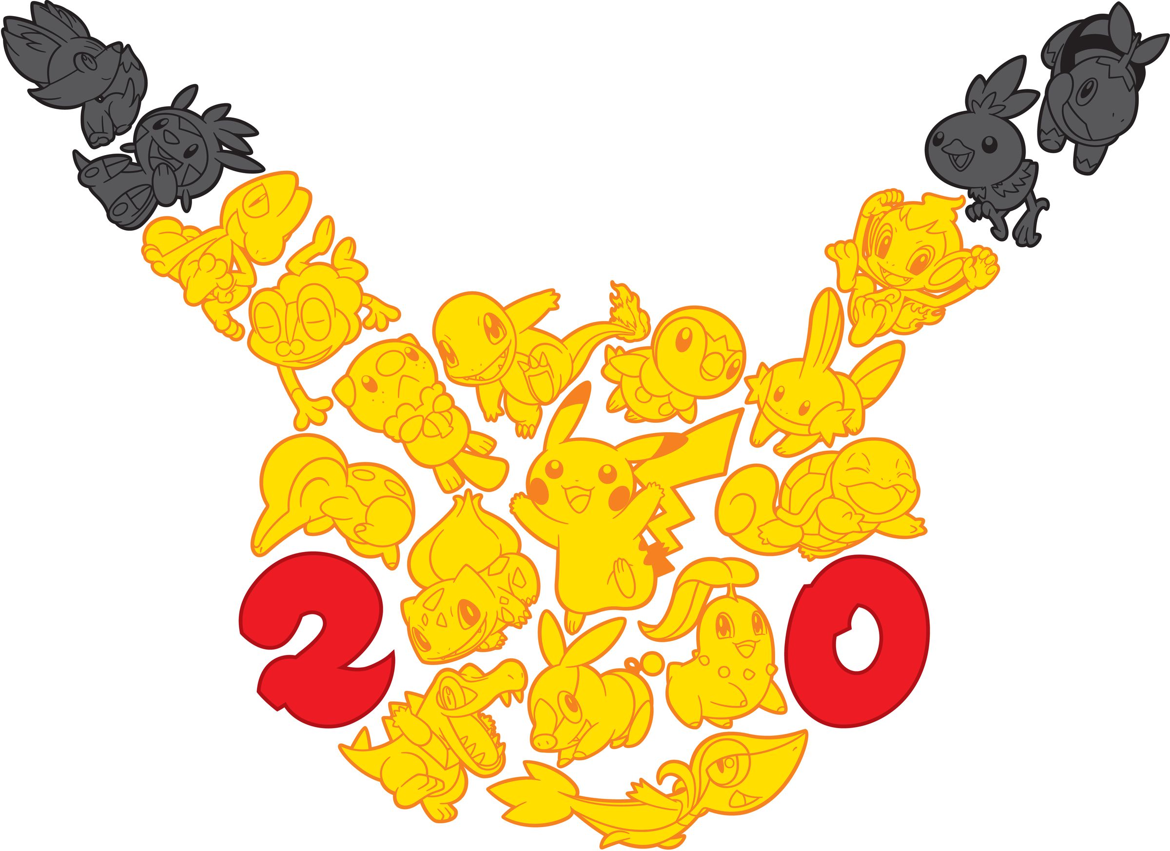Pokemon 20th anniversary graphic
