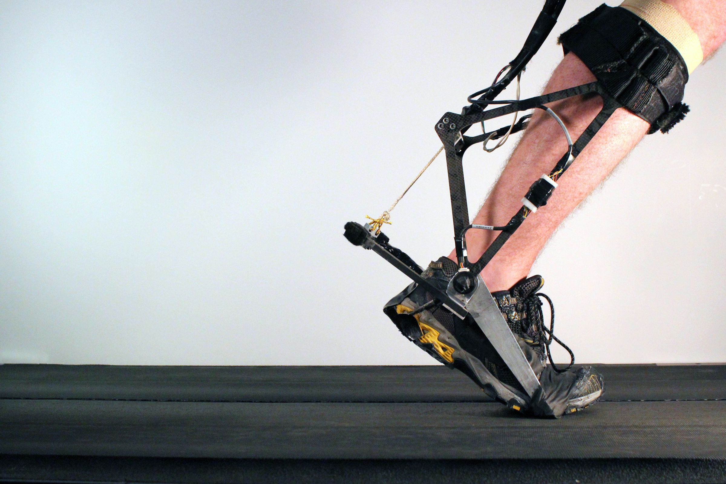 The ankle exoskeleton used in the new research reduced the energy expended by wearers by 24 percent.