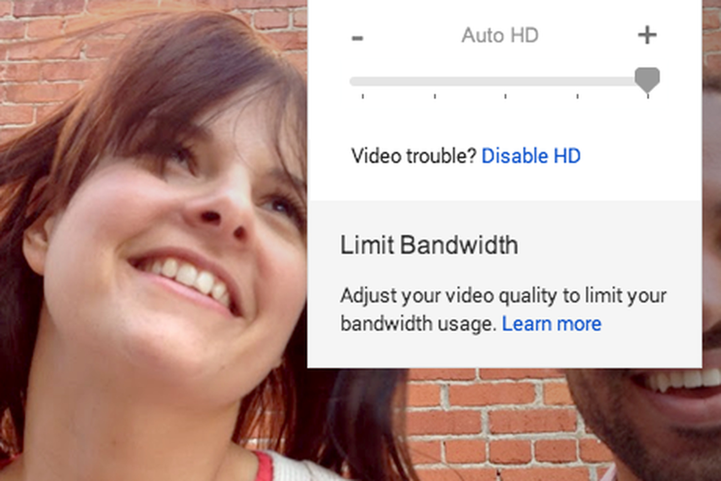 Google+ Hangouts HD video (Google)