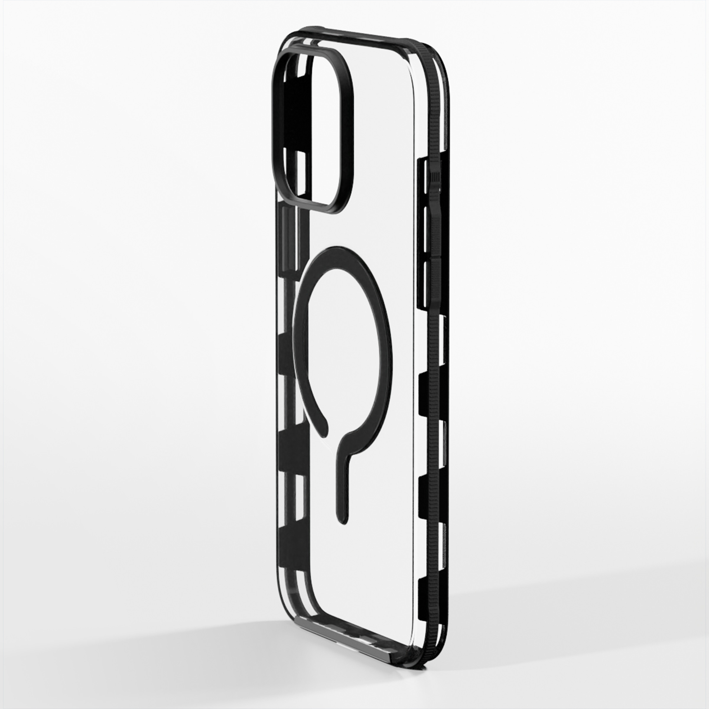 A picture of the Dbrand Ghost Case for the iPhone 15 Pro.