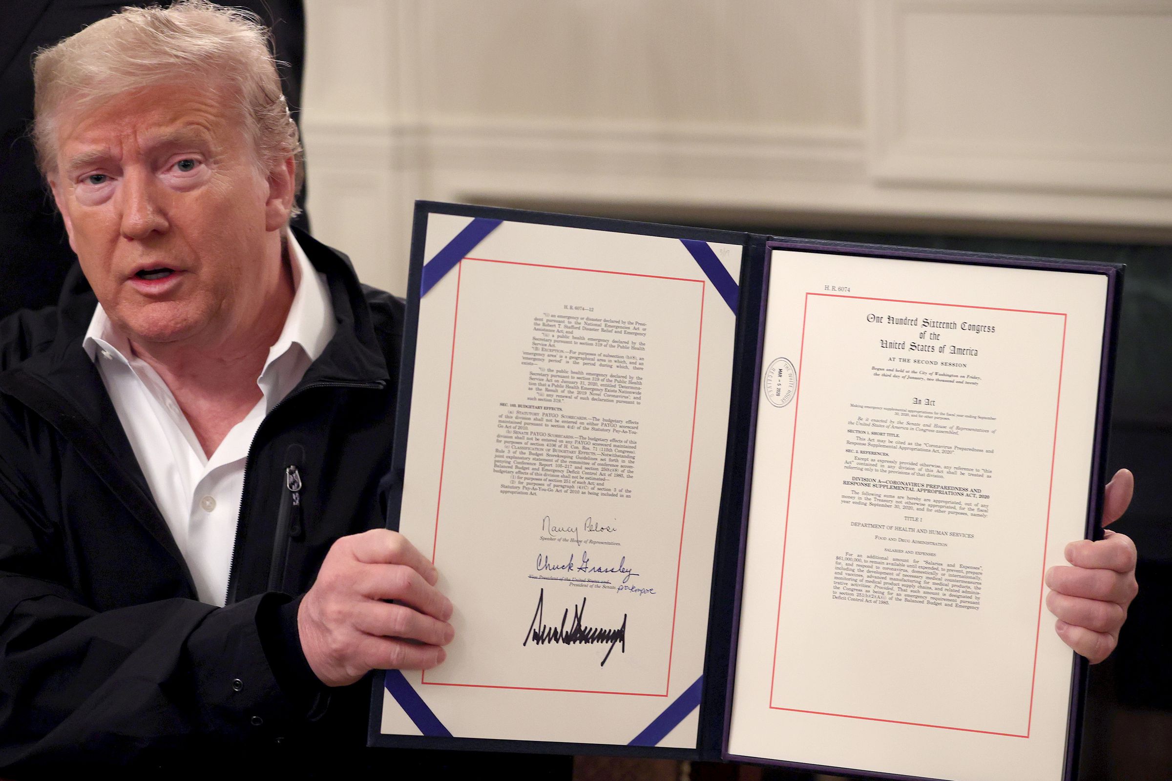 President Trump Signs Emergency Coronavirus Funding Bill