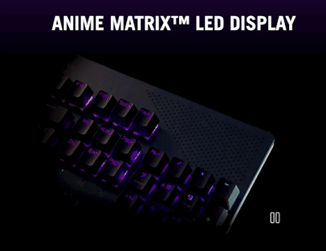 Yes, ROG’s all-caps font does make it look like it’s called Anime Matrix.