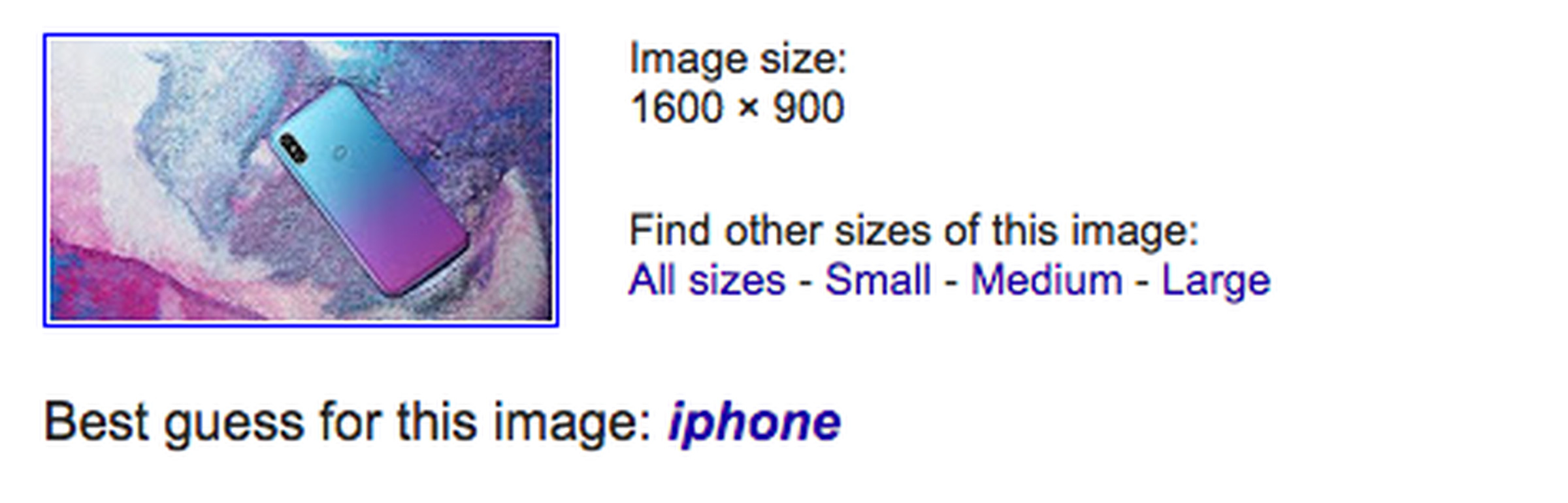 Even Google thought it was the iPhone.