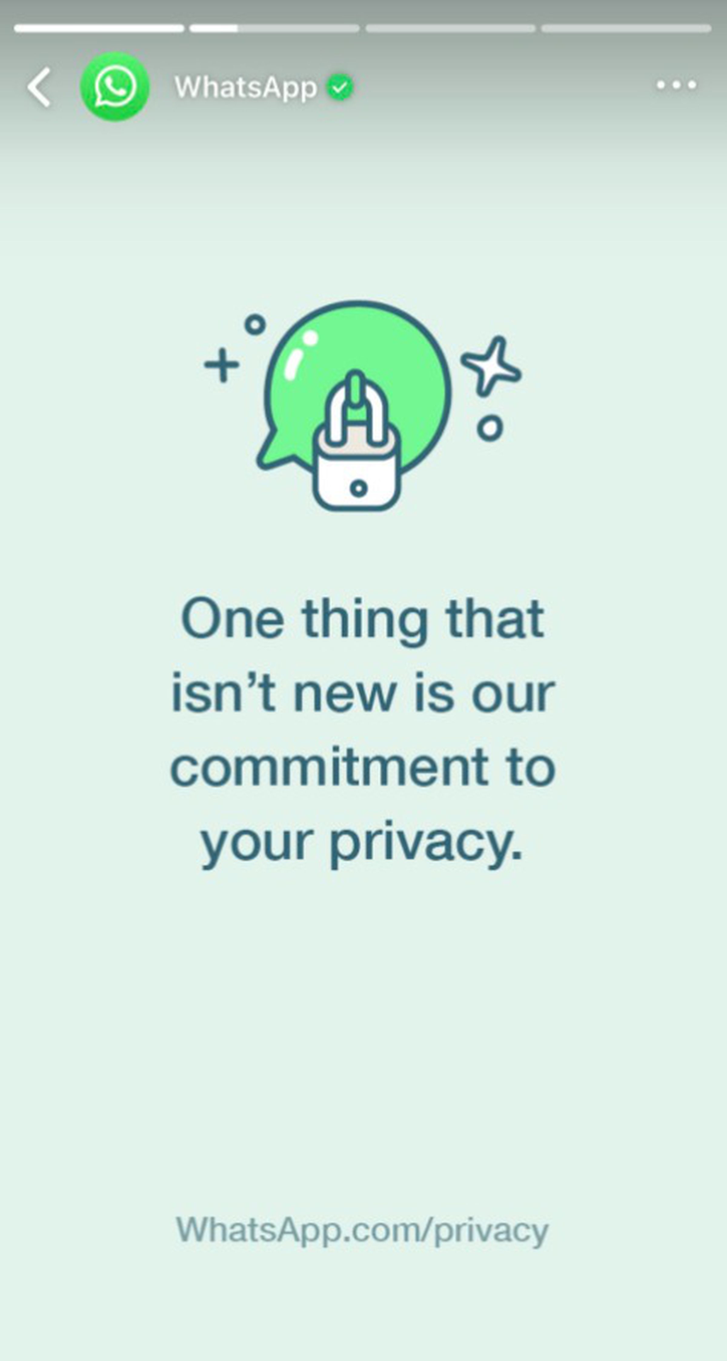 WhatsApp adds Status updates about its privacy policy