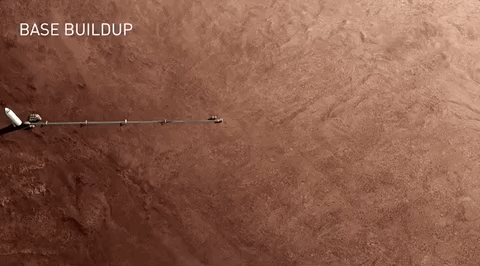 Artist’s rendering of Elon Musk’s Mars colony