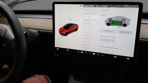 You canâ€™t exactly just drive away; you first need to use your touchscreen to stop the charging session.