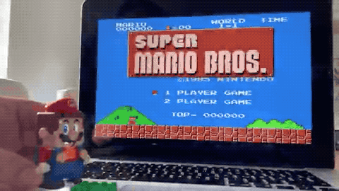 Playing Super Mario using Mario. 