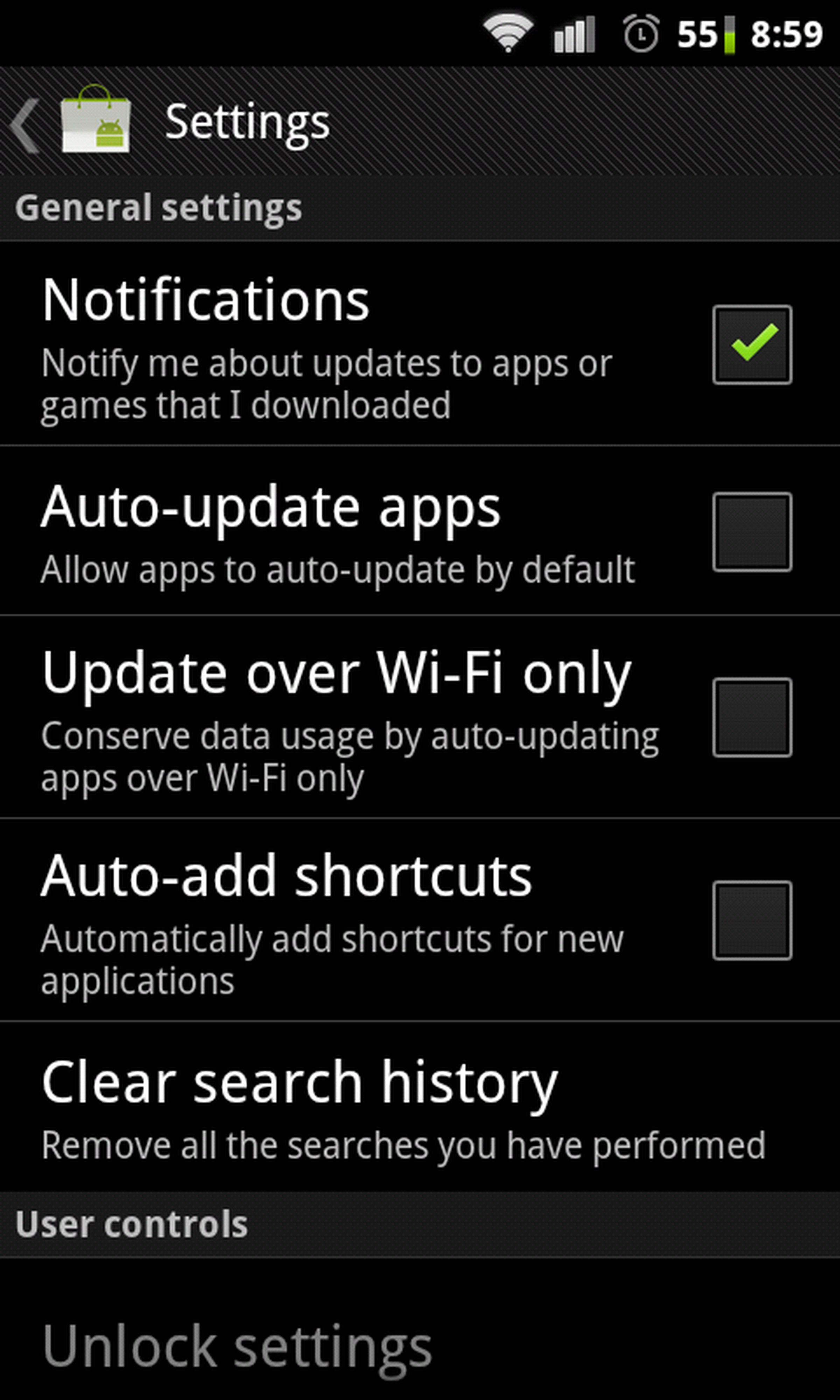 Android Market 3.3.11 update screenshots