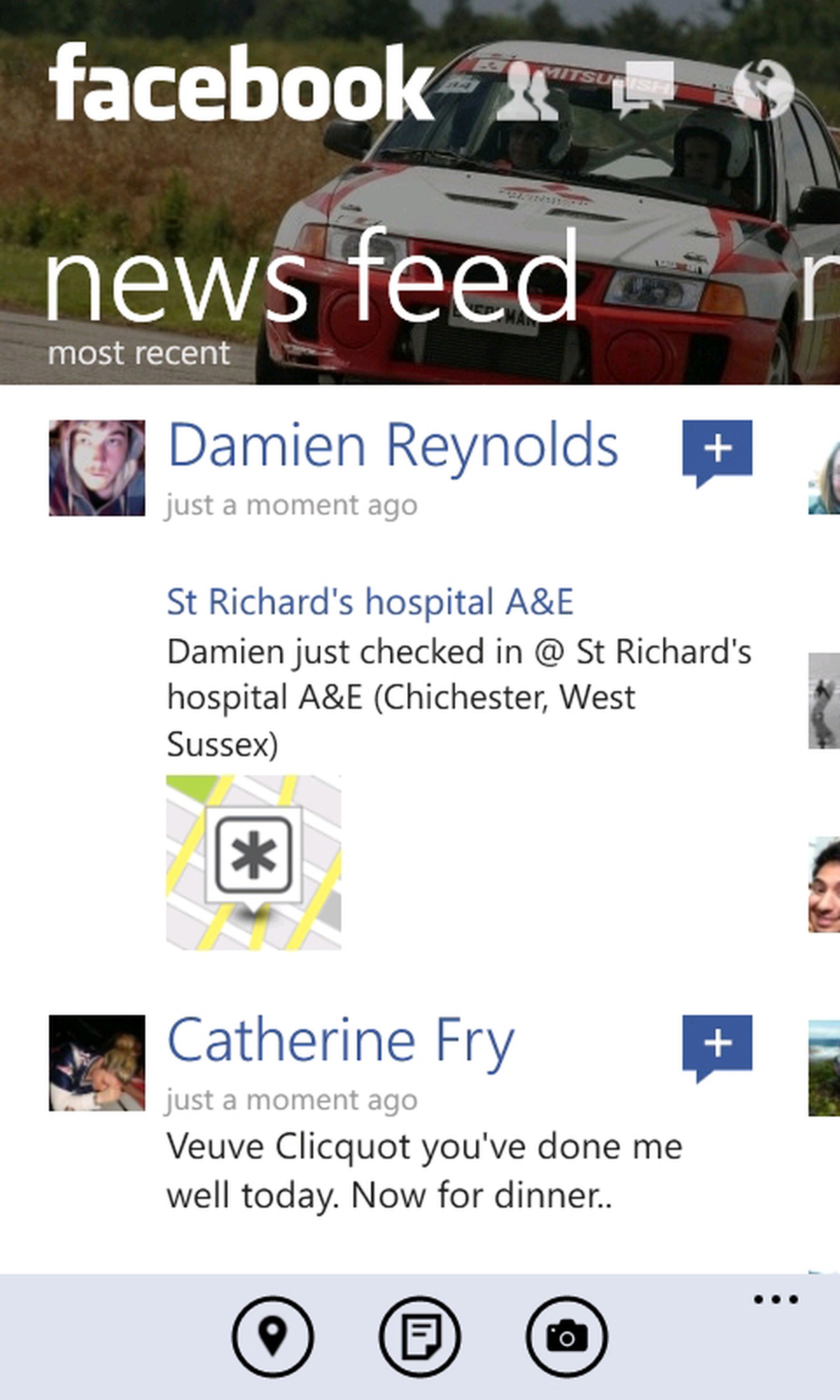 Facebook for Windows Phone hands-on