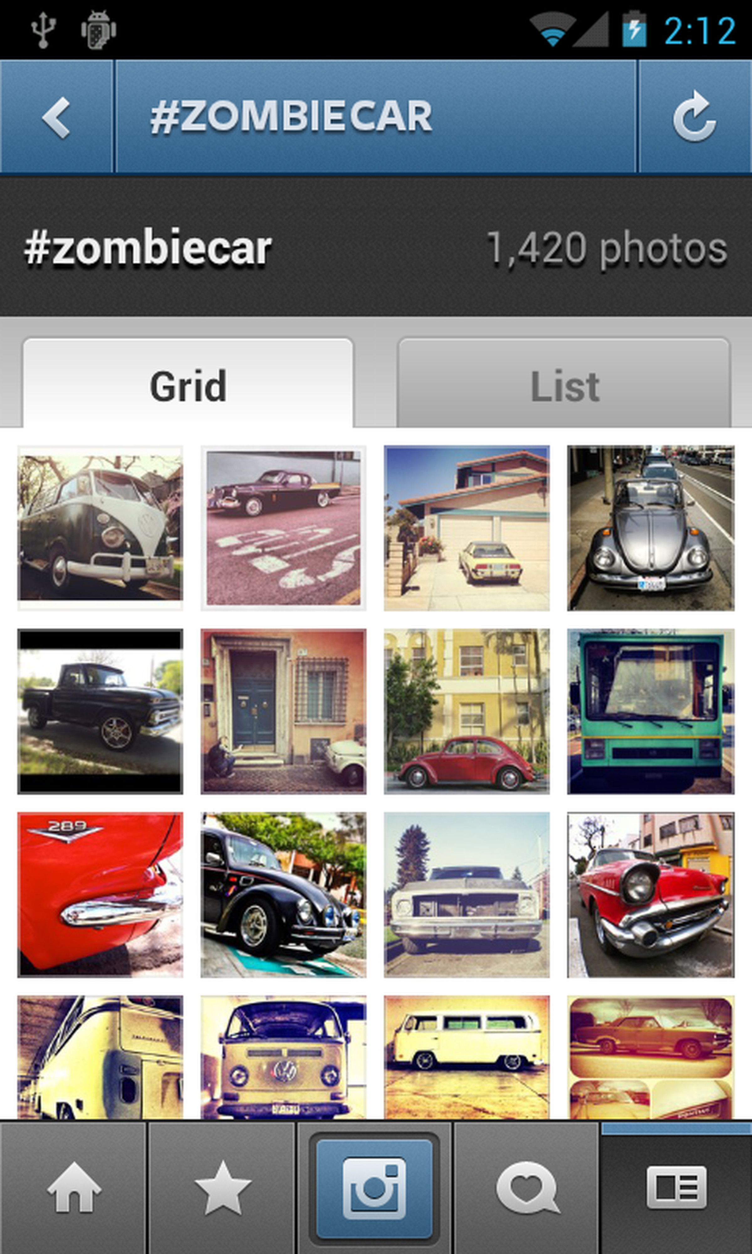 Instagram for Android gallery