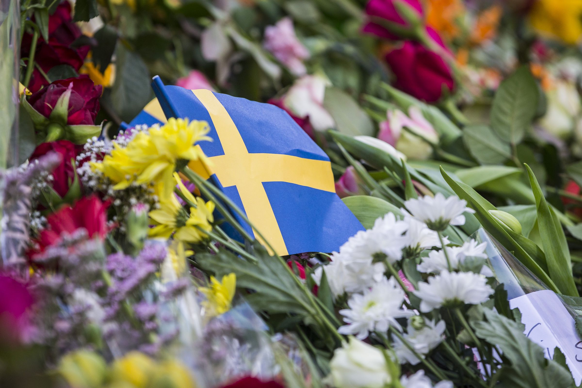 Tributes And Vigil For Victims Of Stockholm Truck Attack