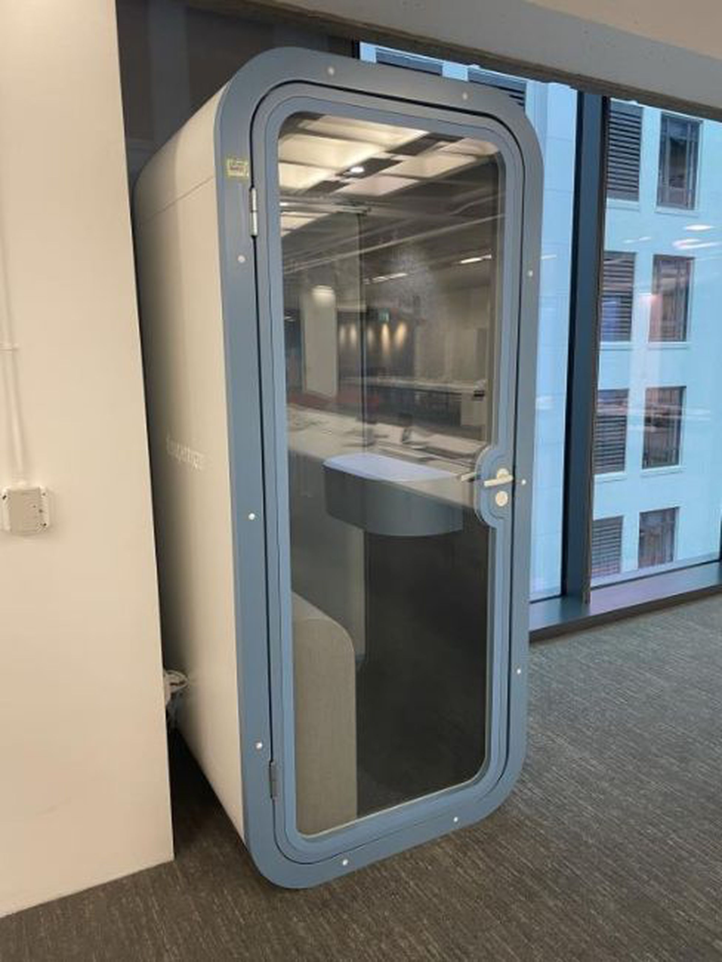 A soundproof office booth