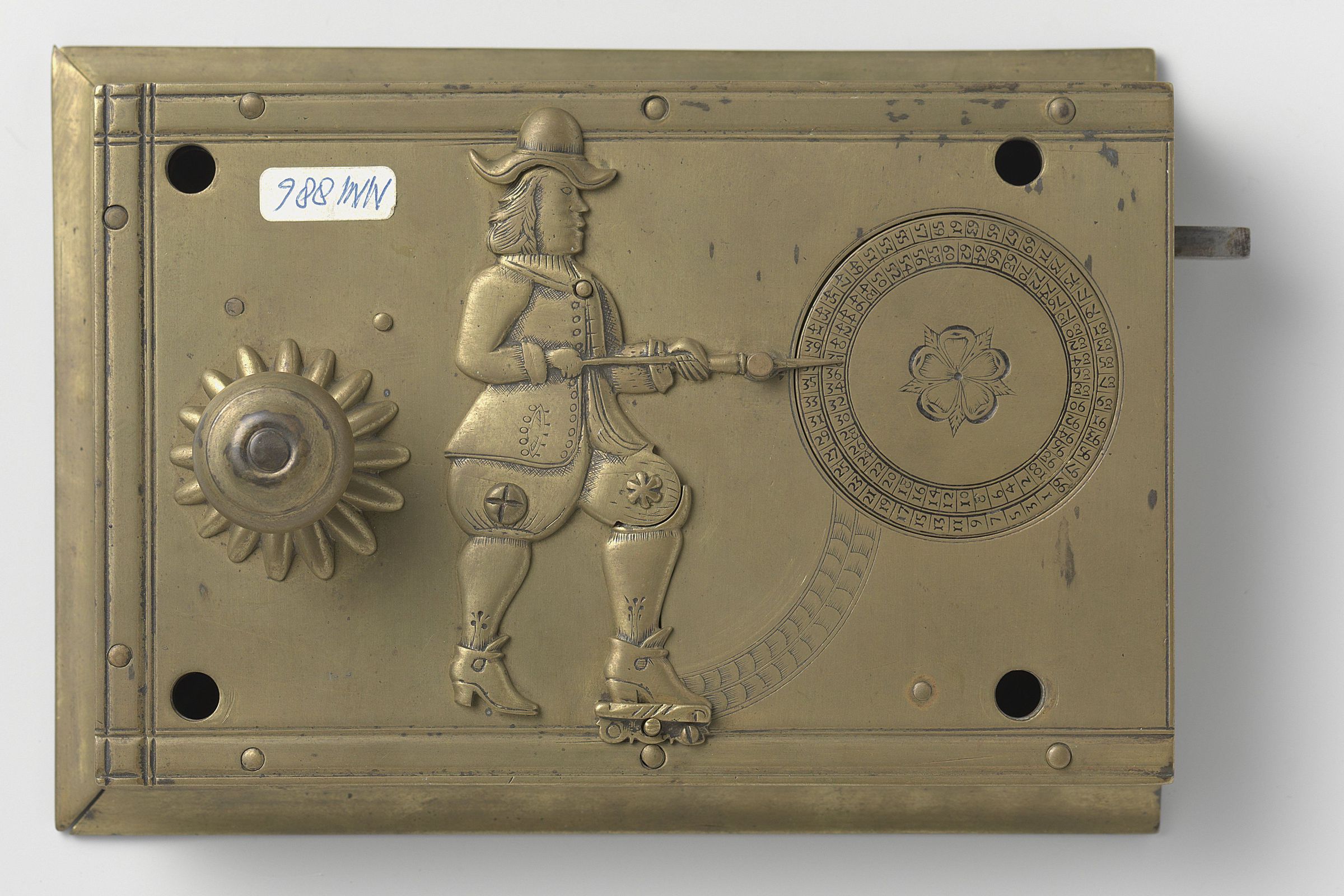 Detector lock with key, John Wilkes
