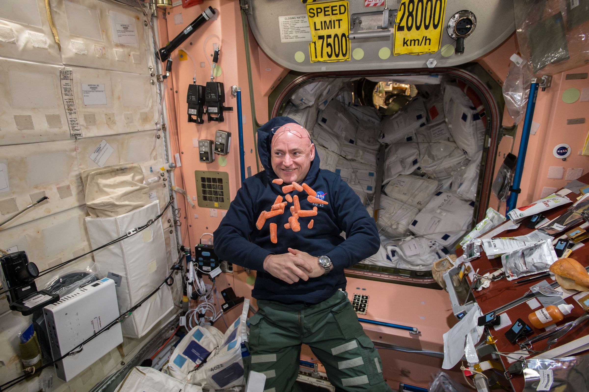 Scott Kelly on the International Space Station.