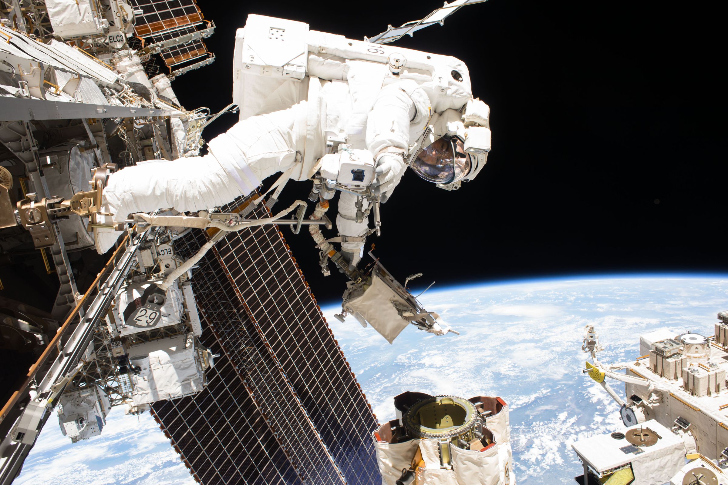 Lithium-ion batteries are used to power NASA’s spacesuits on the International Space Station