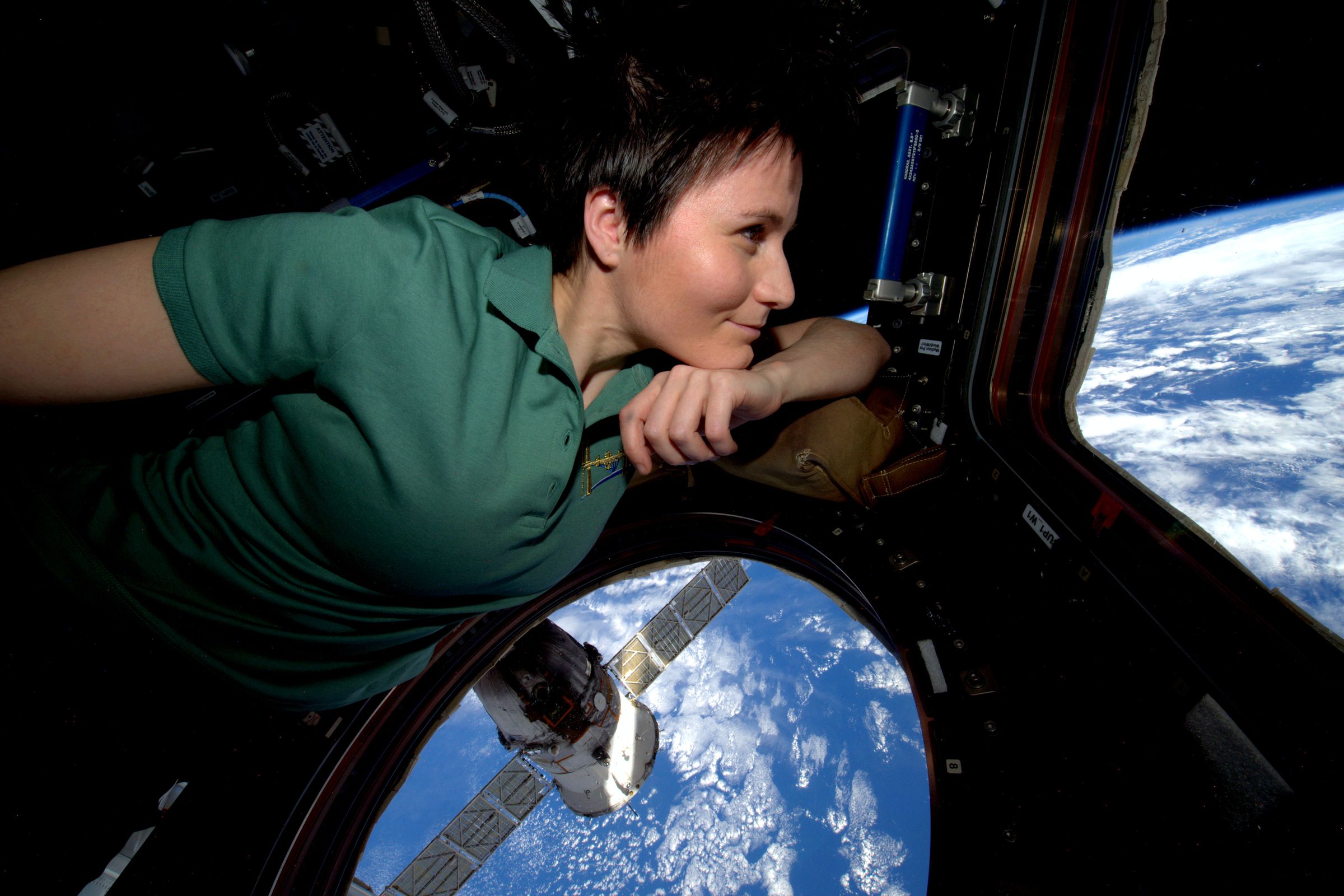 Samantha Cristoforetti, an Italian astronaut with the European Space Agency, in 2015.