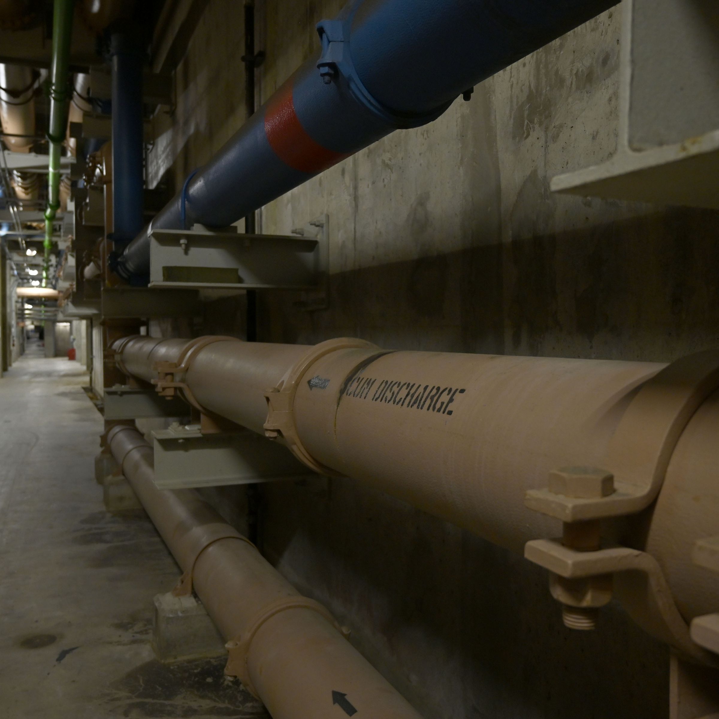 A network of underground pipes.