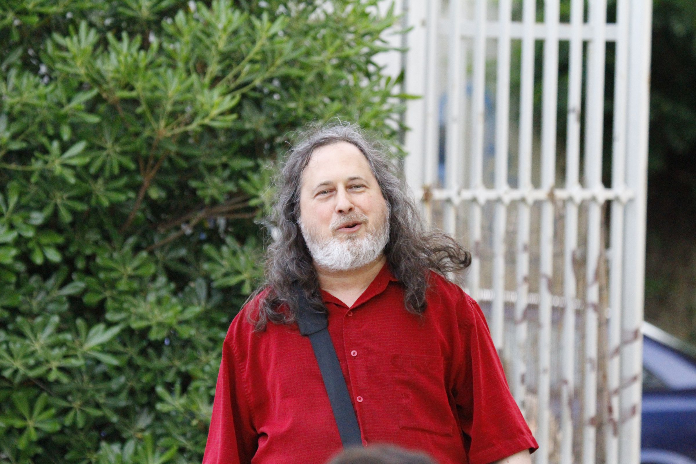 Richard Stallman speaks at the Commons Fest 2015. 