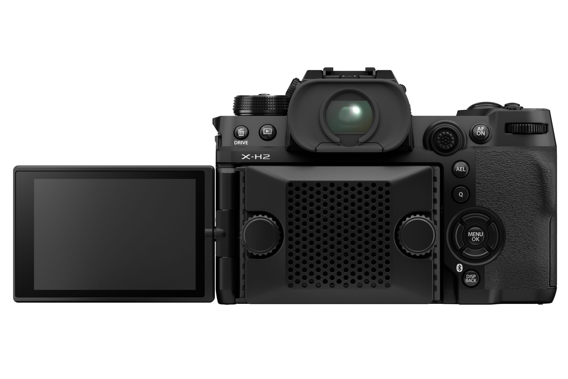 The X-H2 also uses the same $199.99 add-on cooling fan as the X-H2S for longer video recording times. Both cameras can use the previously announced $999.99 FT-XH File Transmitter grip, which ships in late October.