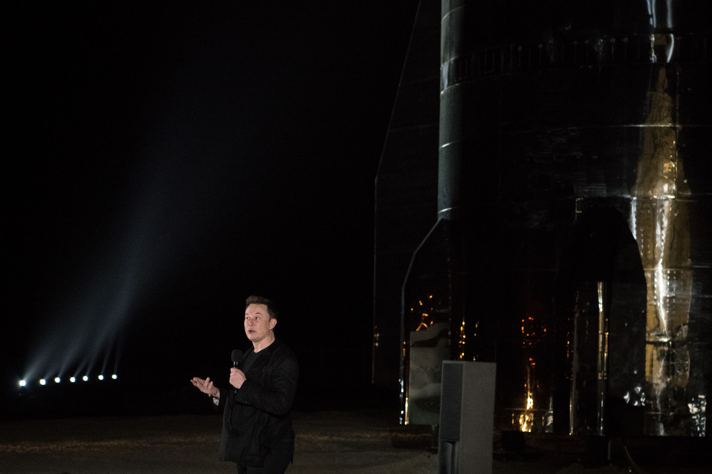 SpaceX CEO Elon Musk Gives Update On Starship Launch Vehicle At Texas Launch Facility