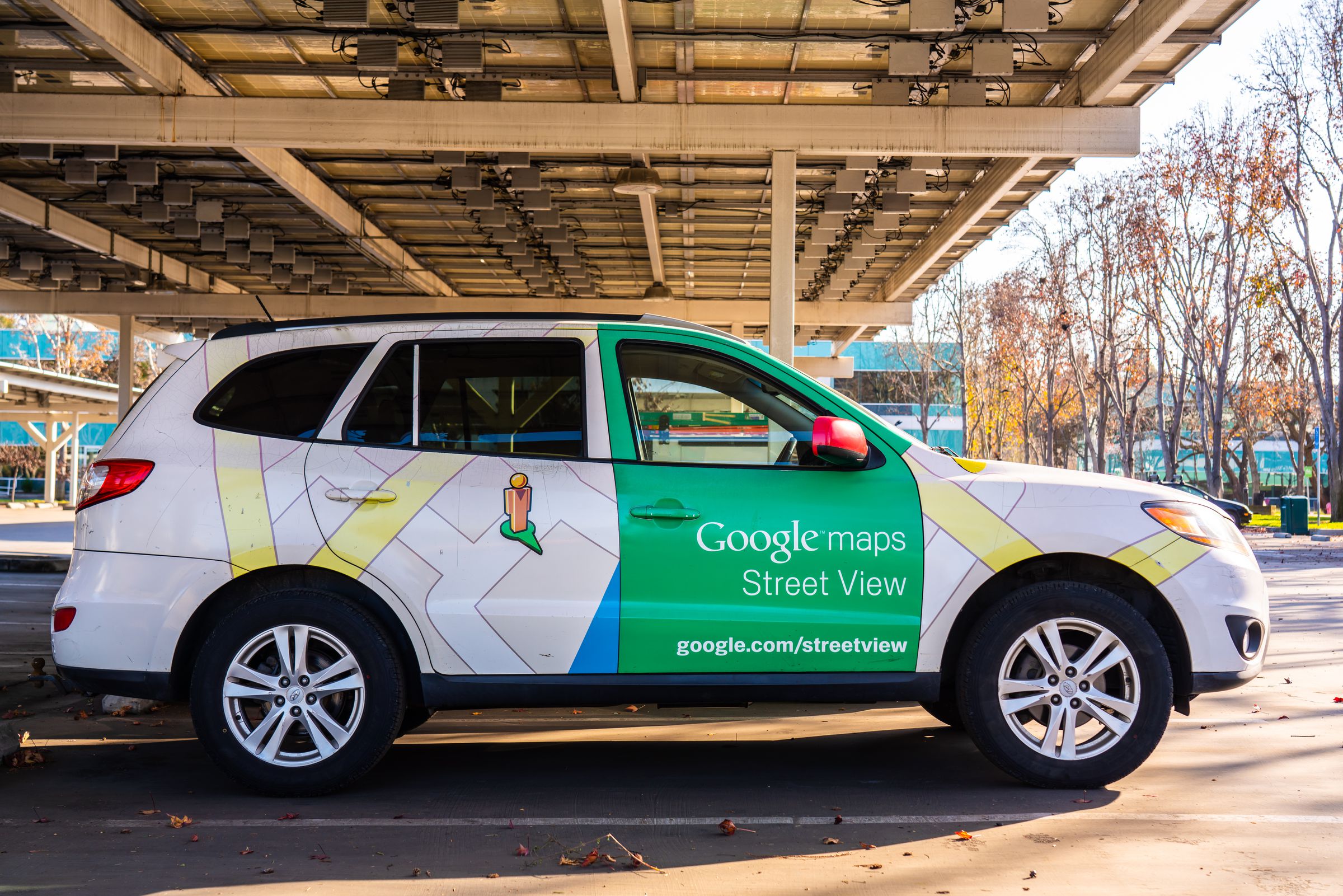 Google Maps Street View car seen at Google campus...
