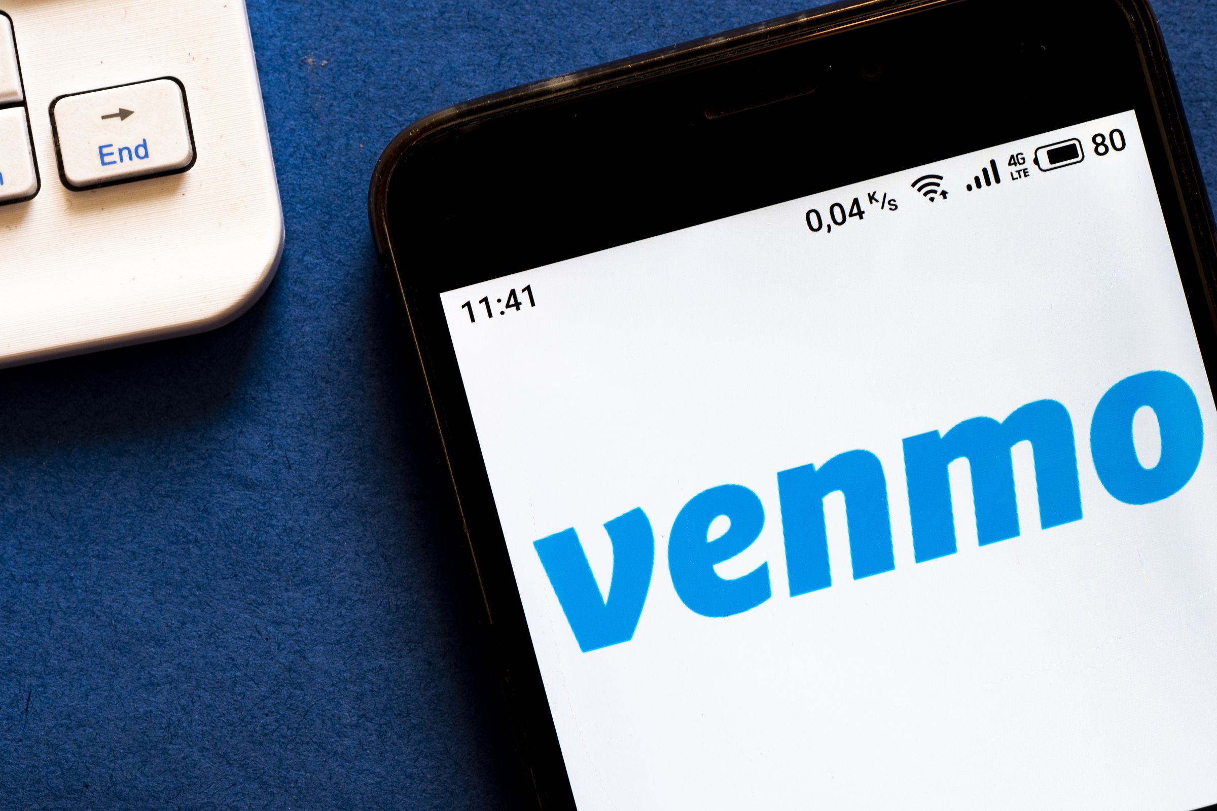 In this photo illustration a Venmo mobile payment service...