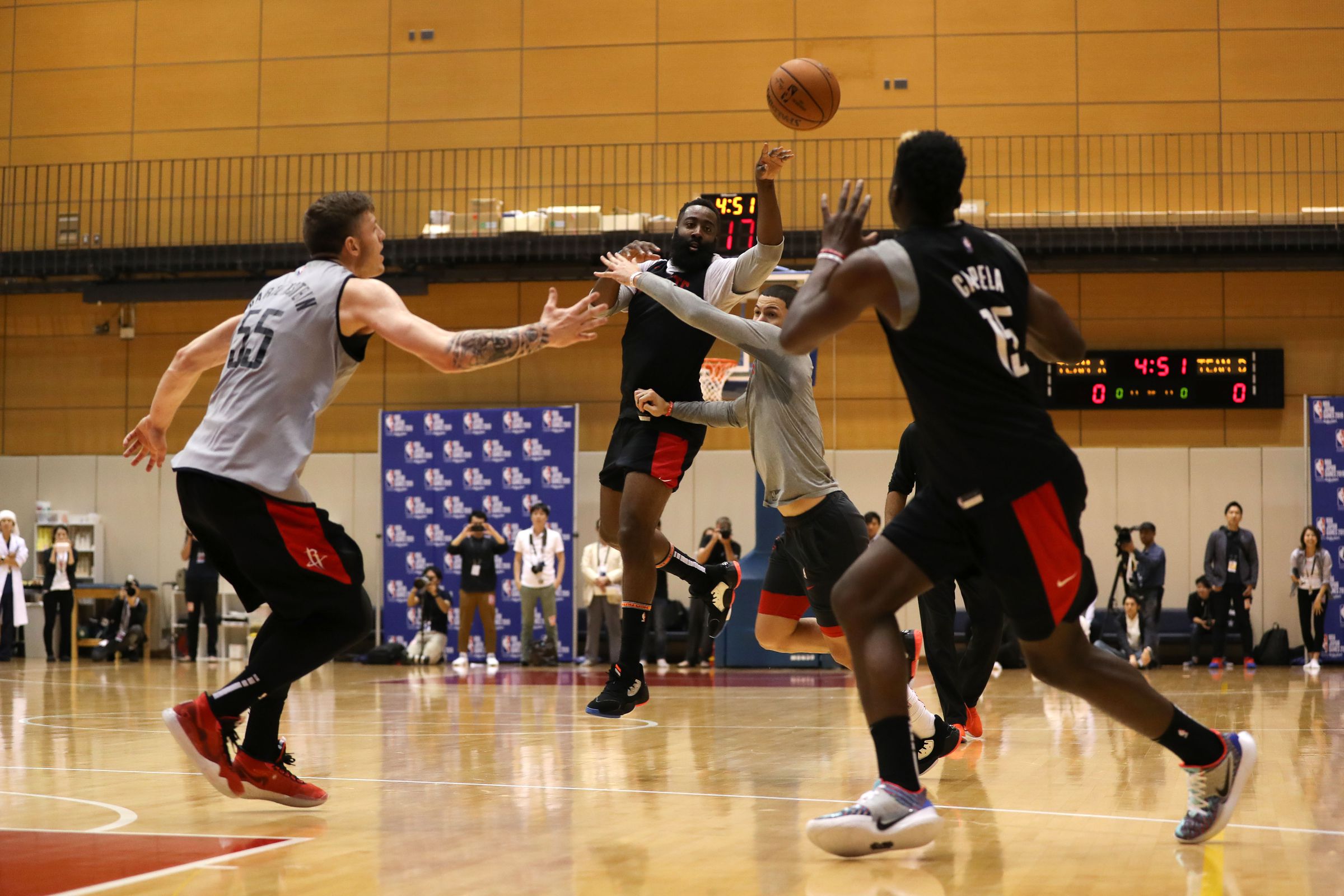 Houston Rockets &amp; Toronto Raptors Practice Day