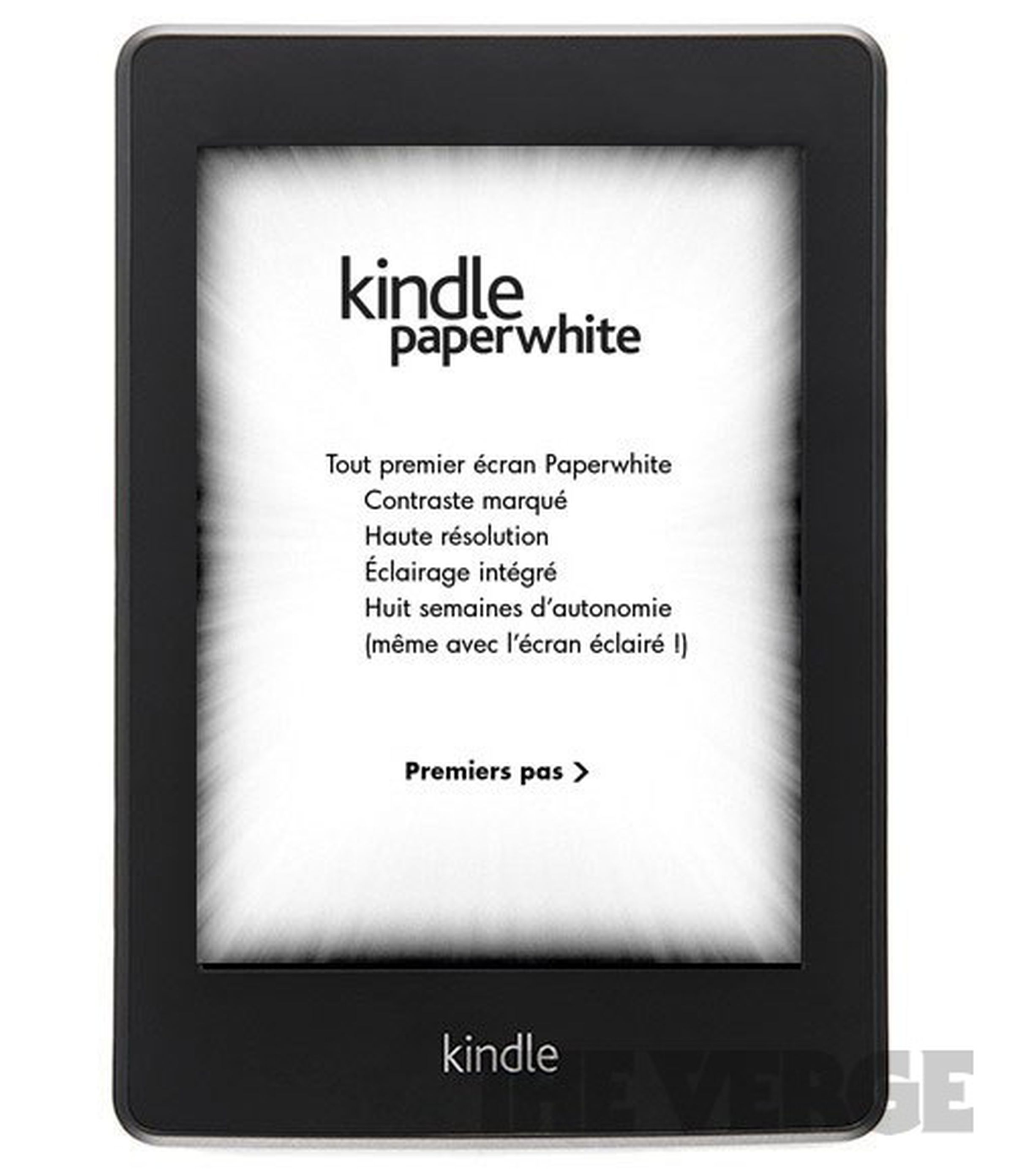 New Kindle with 'Paperwhite' screen images