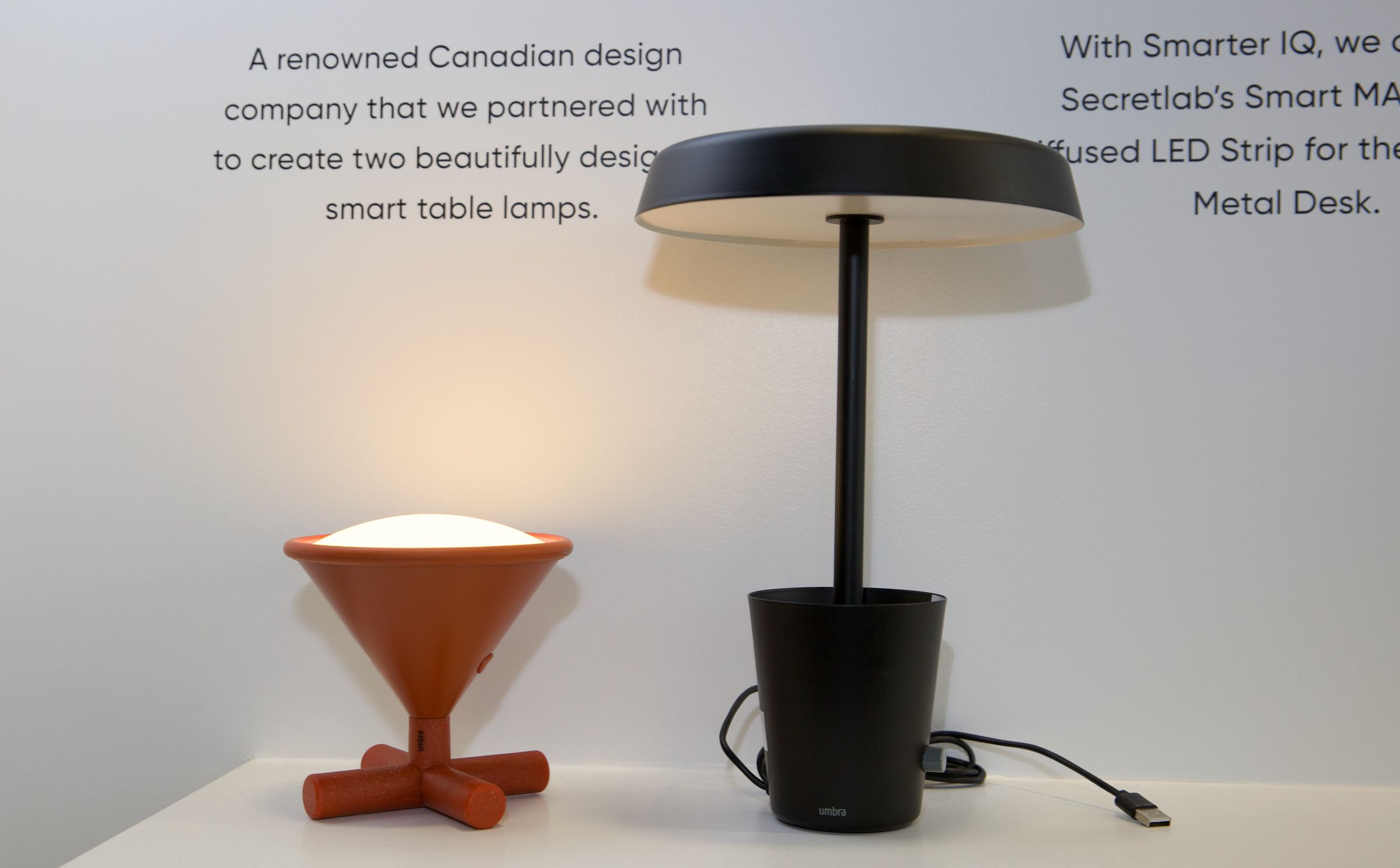 This Umbra x Nanoleaf collab desk lamp (right) will look very good in my home office!