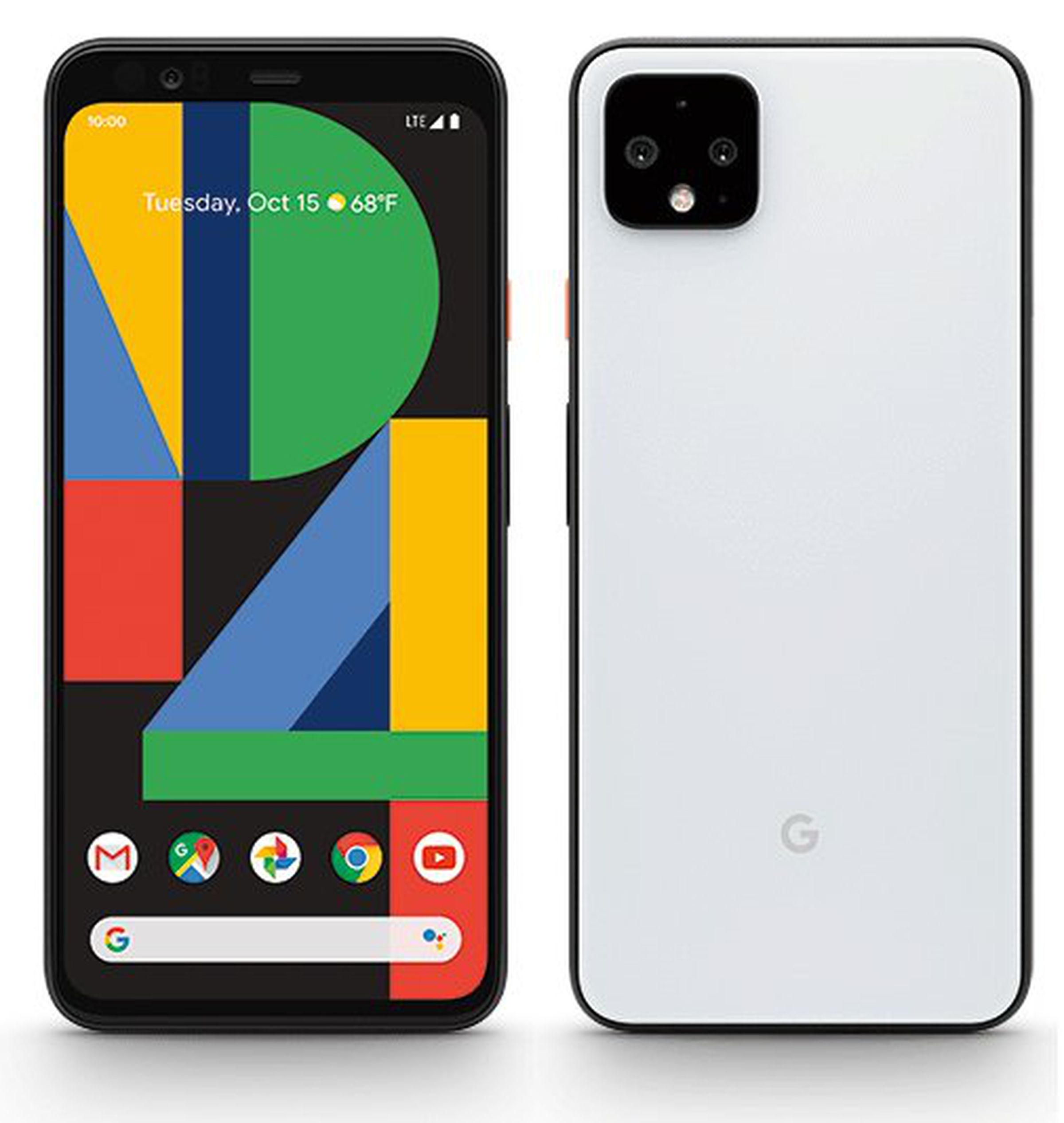 The “Clearly White” Pixel 4 XL.