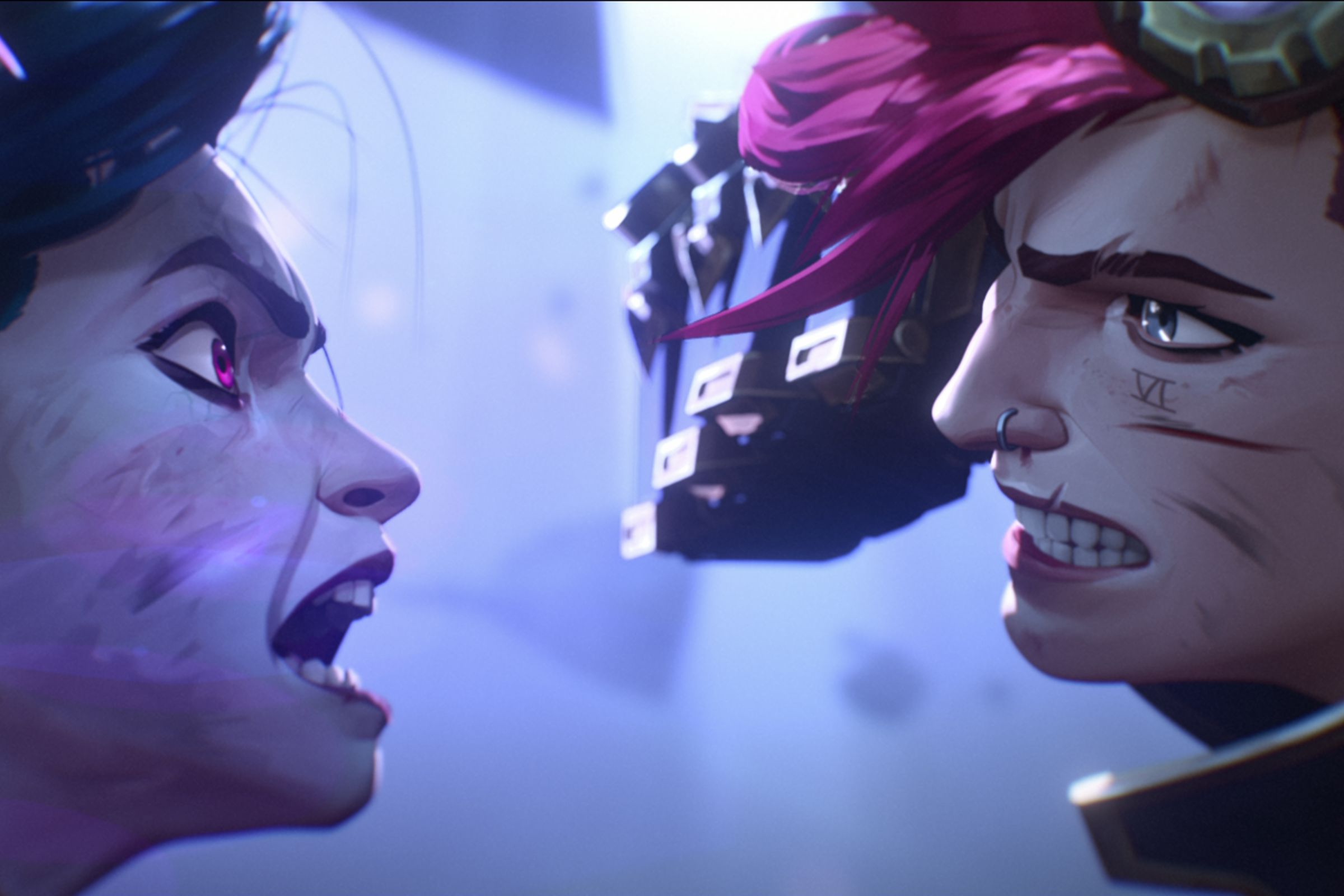 An image showing Jinx and Vi in the second season of Arcane