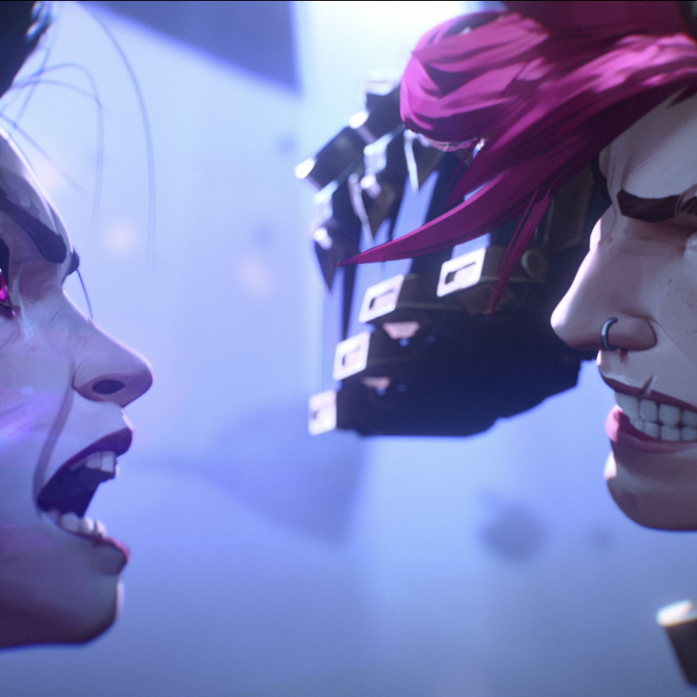 An image showing Jinx and Vi in the second season of Arcane