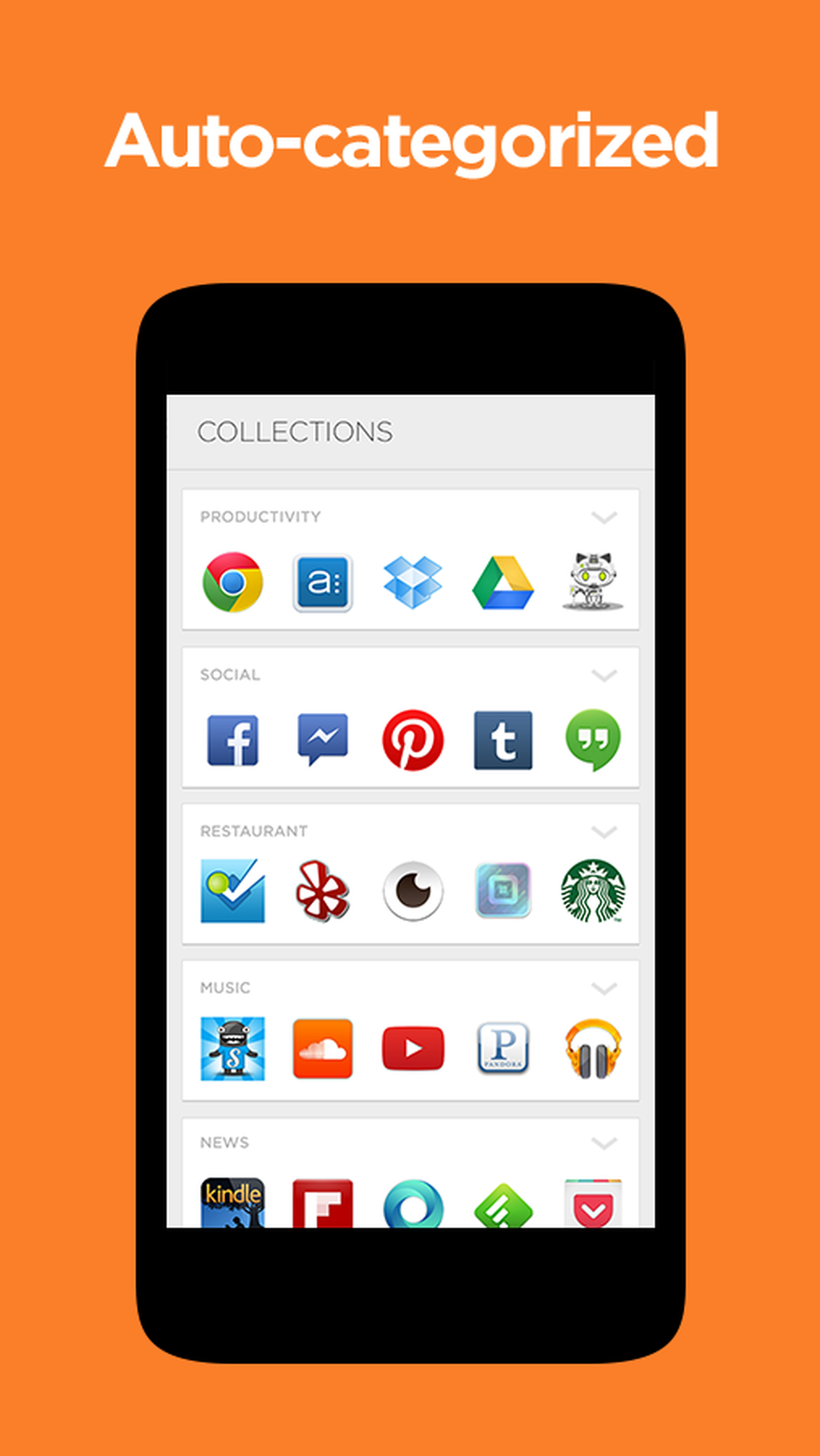 Aviate for Android screenshots