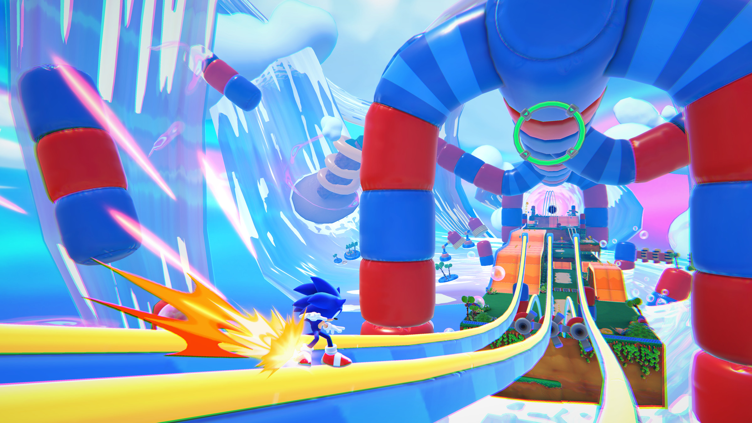 A screenshot from the video game Sonic Dream Team.