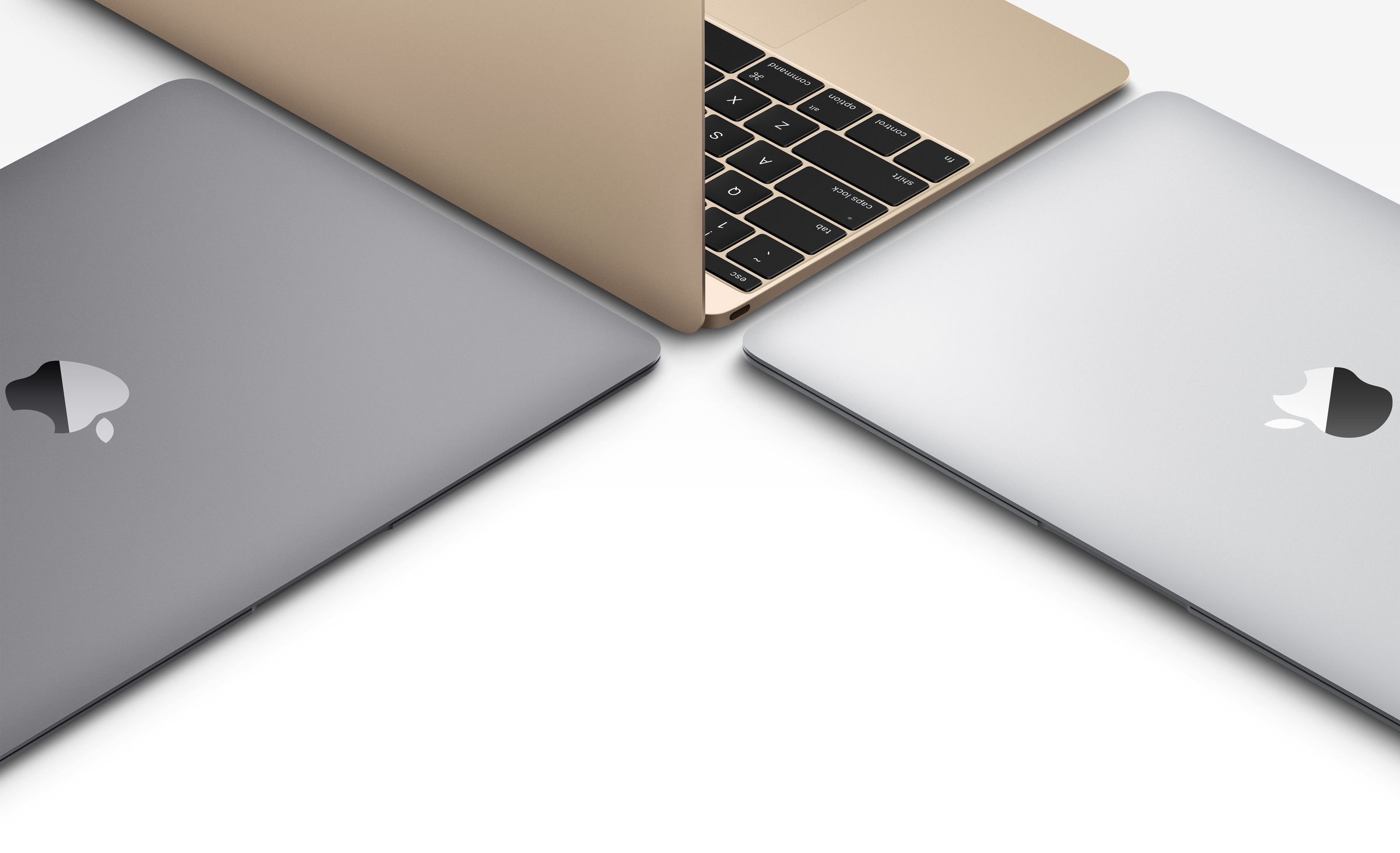 MacBook gold press photos