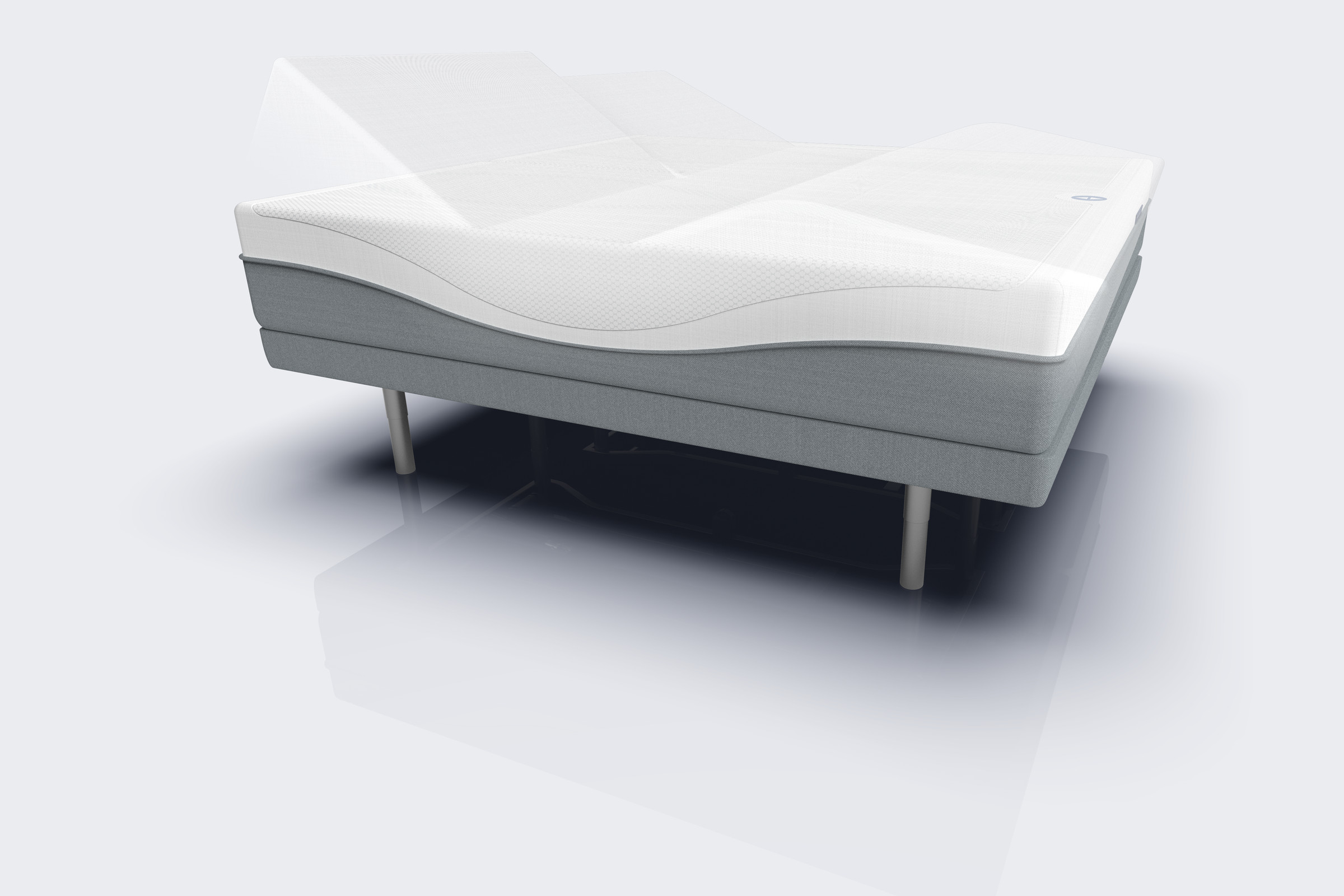 A render of the Sleep Number 360 smart bed