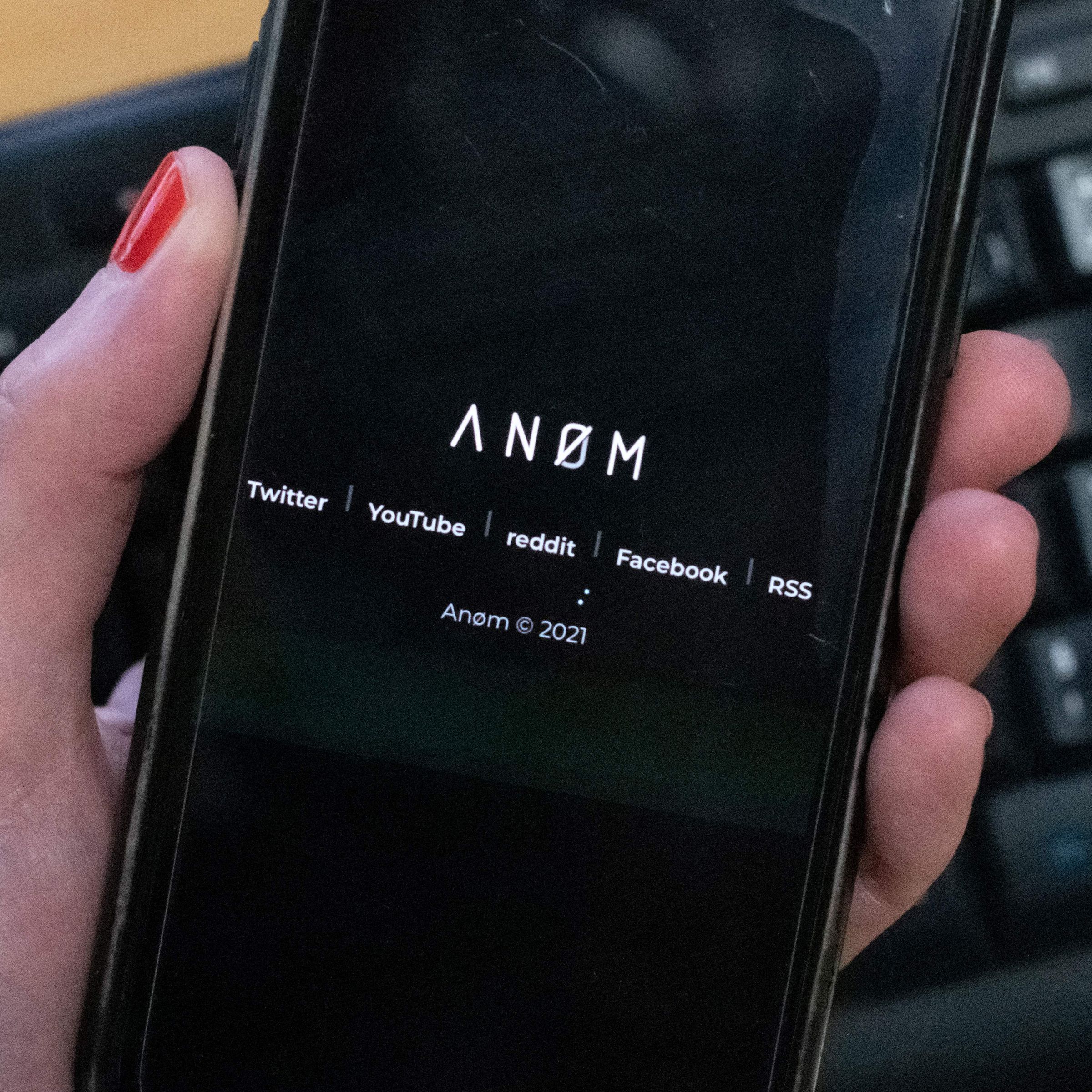 An image of an Anom phone.