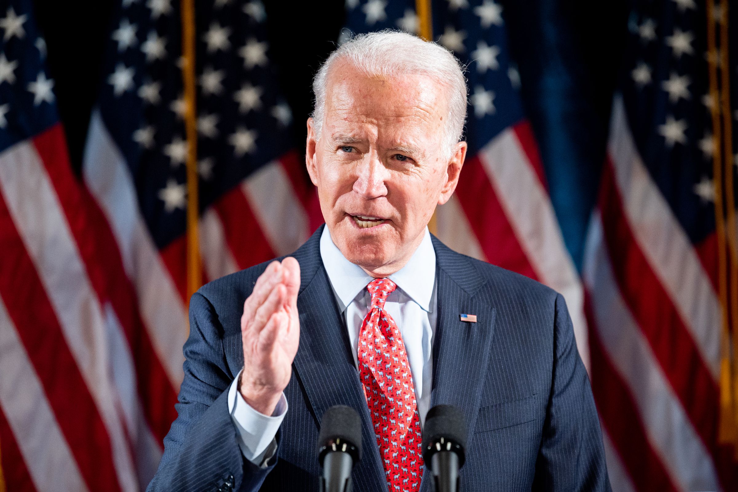 Joe Biden Talks About the Coronavirus in Washington, US