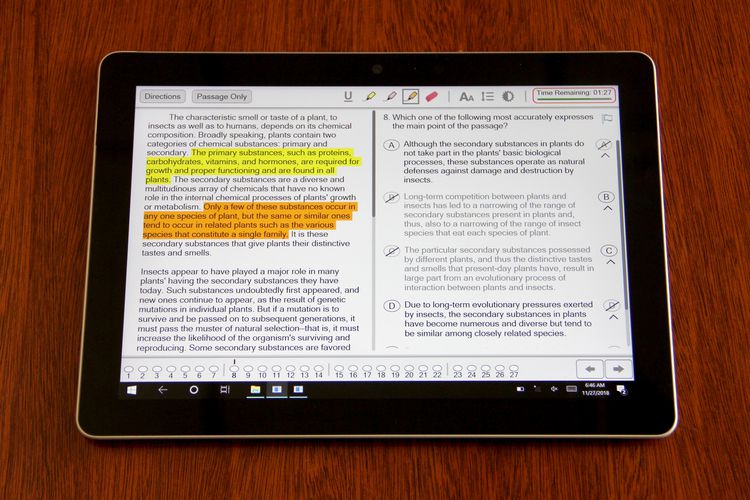 The LSAT is going digital exclusively on Microsoft Surface Go tablets ...