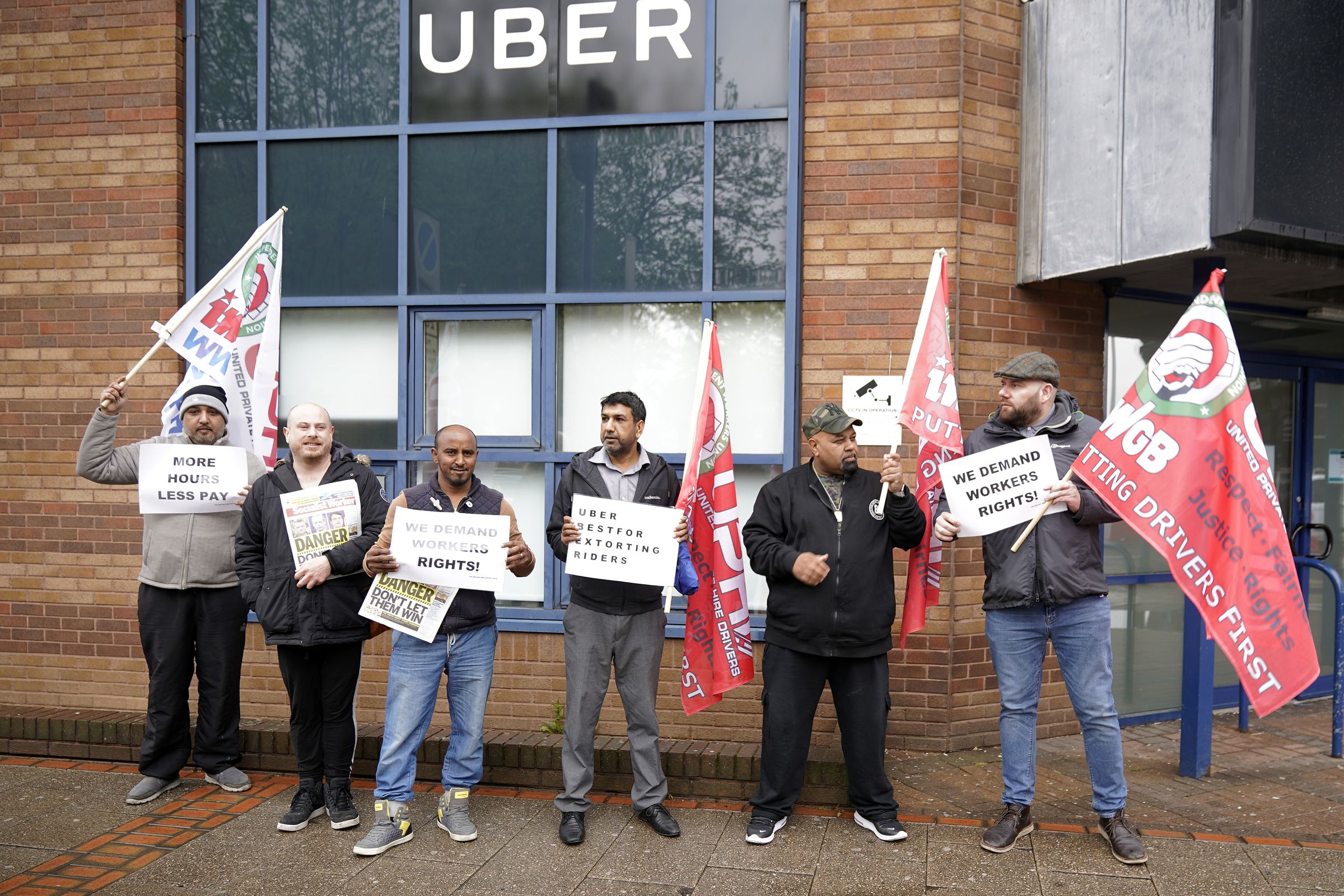 Uber Drivers Protest Ahead Of Stock Market Flotation