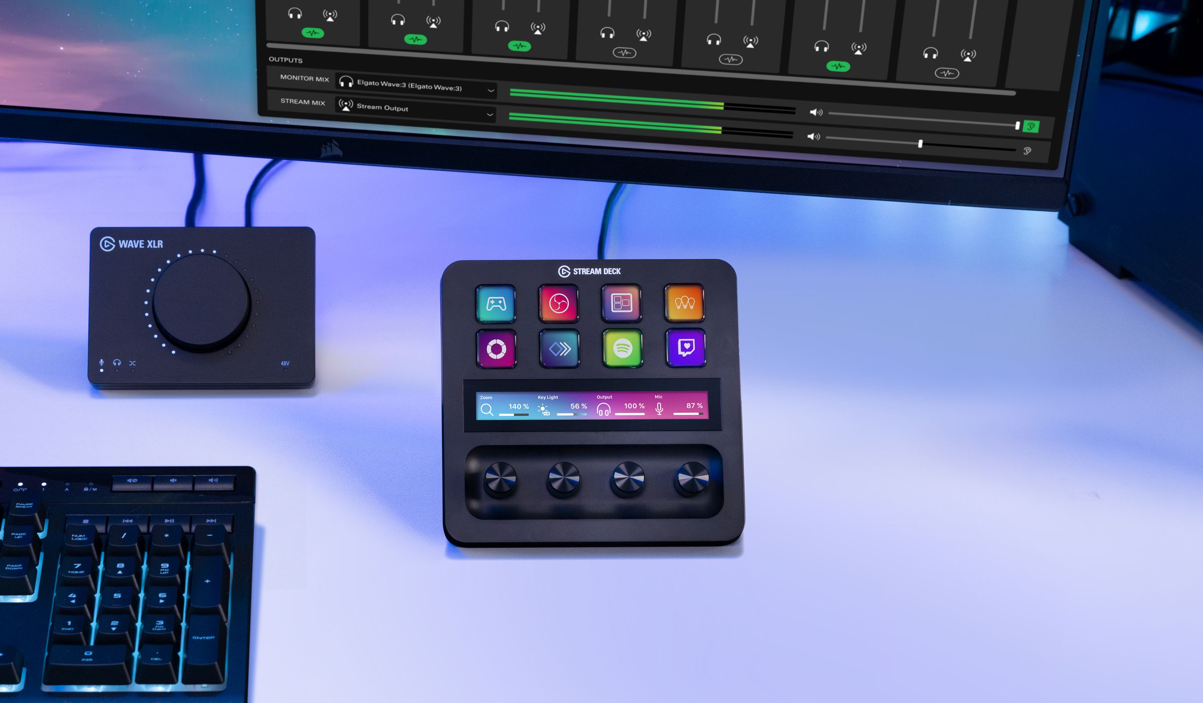 A stock photo of the Stream Deck Plus