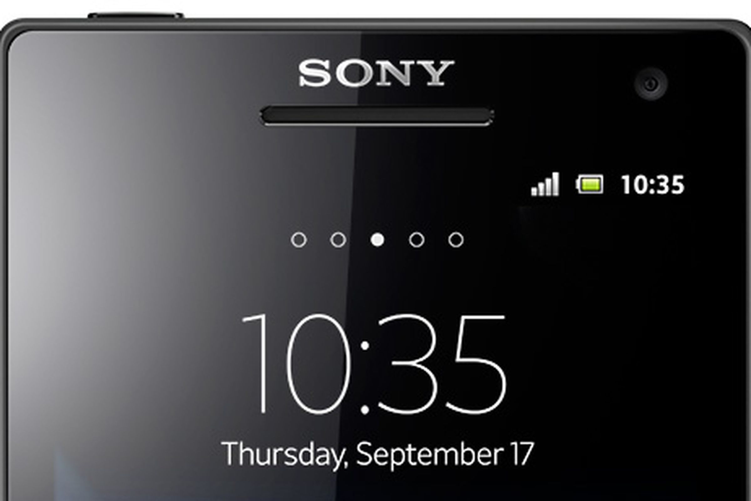 Sony logo on phone