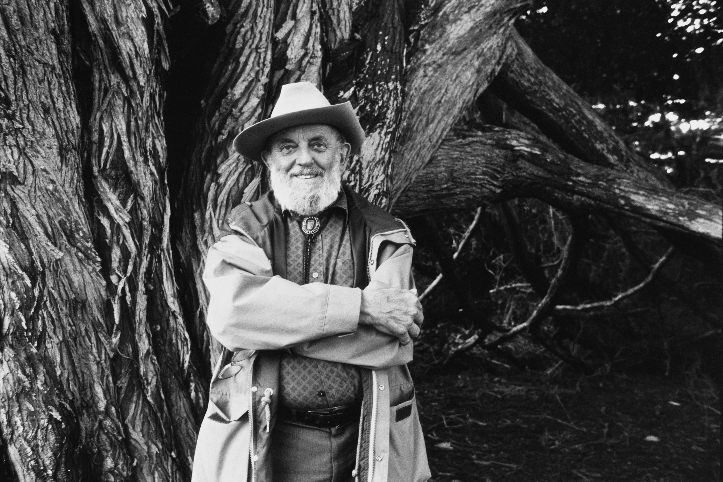 American photographer Ansel Adams (1902 - 1984), California, 25th March 1983