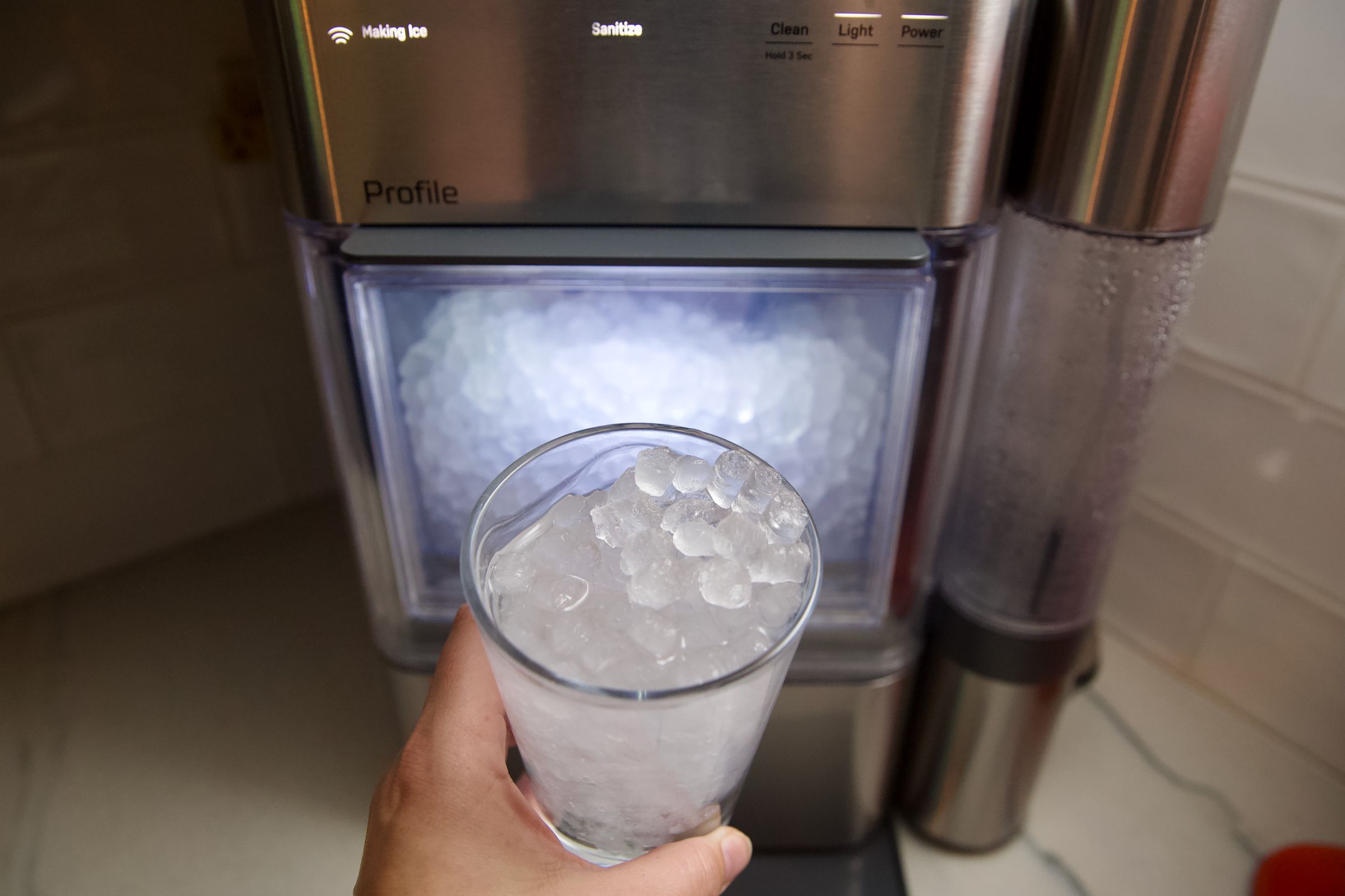 The Opal 2.0 Ultra Nugget Ice Maker is an update to the Opal 2.0. It has a new water filter, air filter, and cleaning system that should make for easier maintenance.