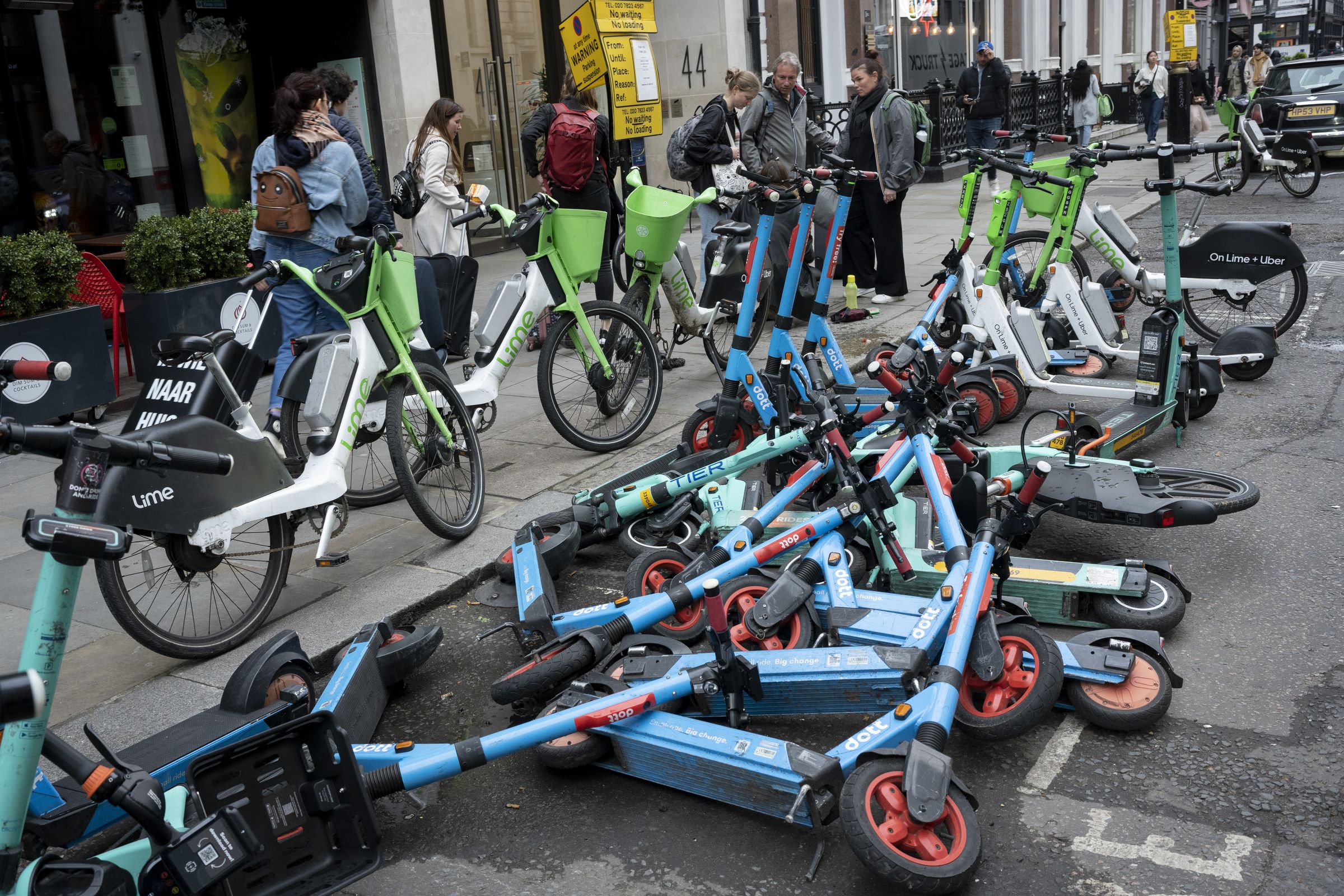 Domino Effect eScooters And Lime Bikes