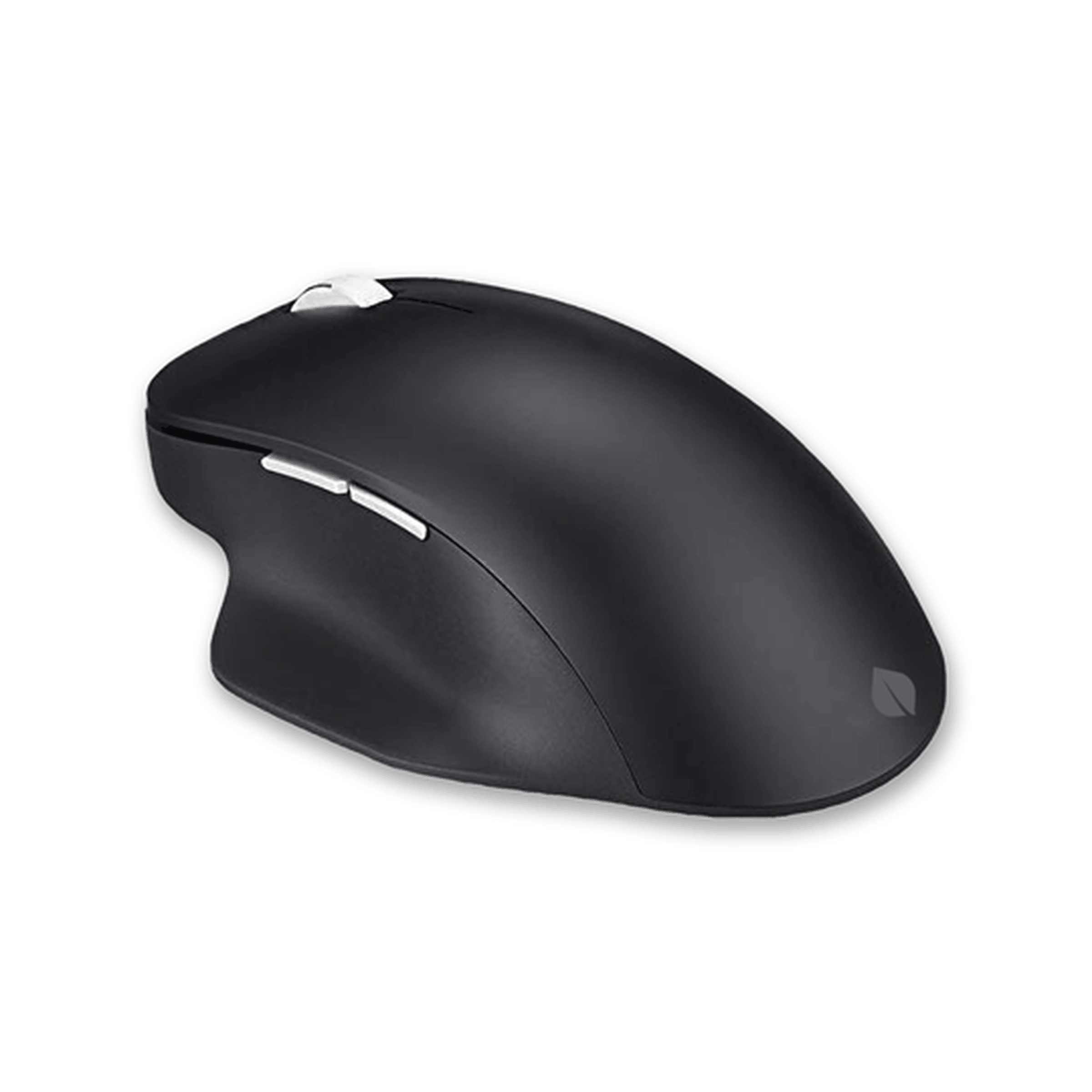 The Incase logo replaces the Microsoft one on the Bluetooth ergonomic mouse.