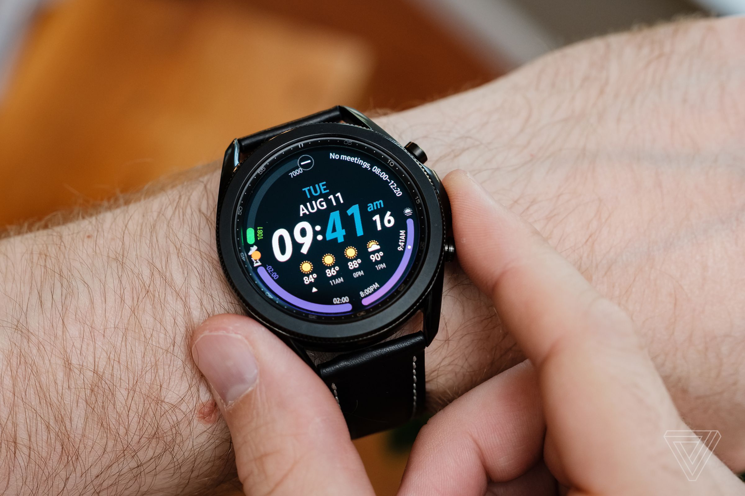 The rotating bezel on the Samsung Galaxy Watch 3.
