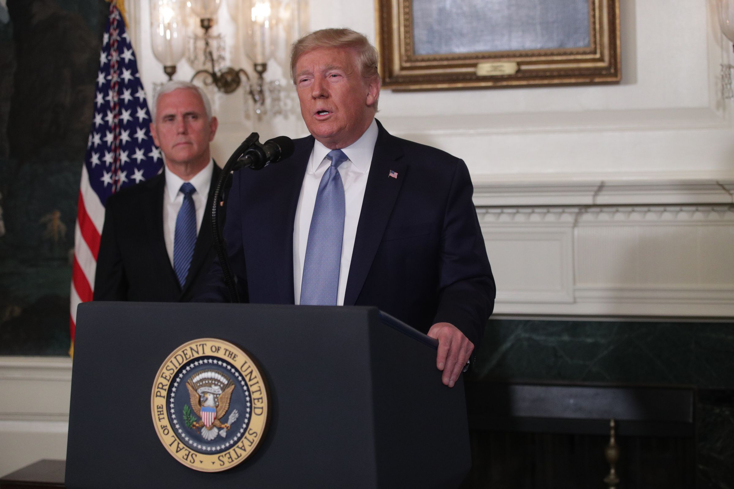 President Trump Delivers Remarks On The Weekend’s Mass Shootings
