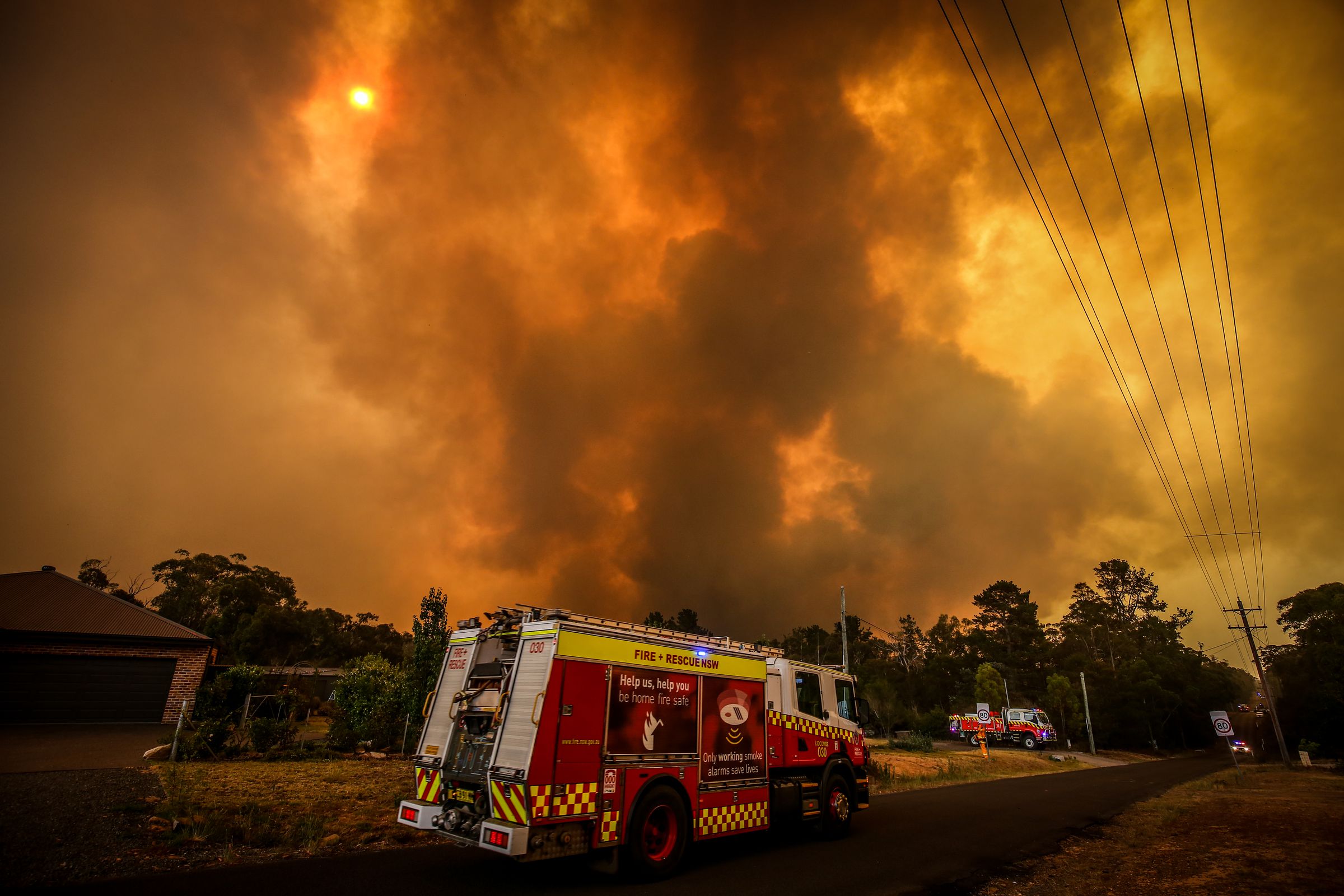 Firefighters Continue To Battle Bushfires As Catastrophic Fire Danger Warning Is Issued In NSW