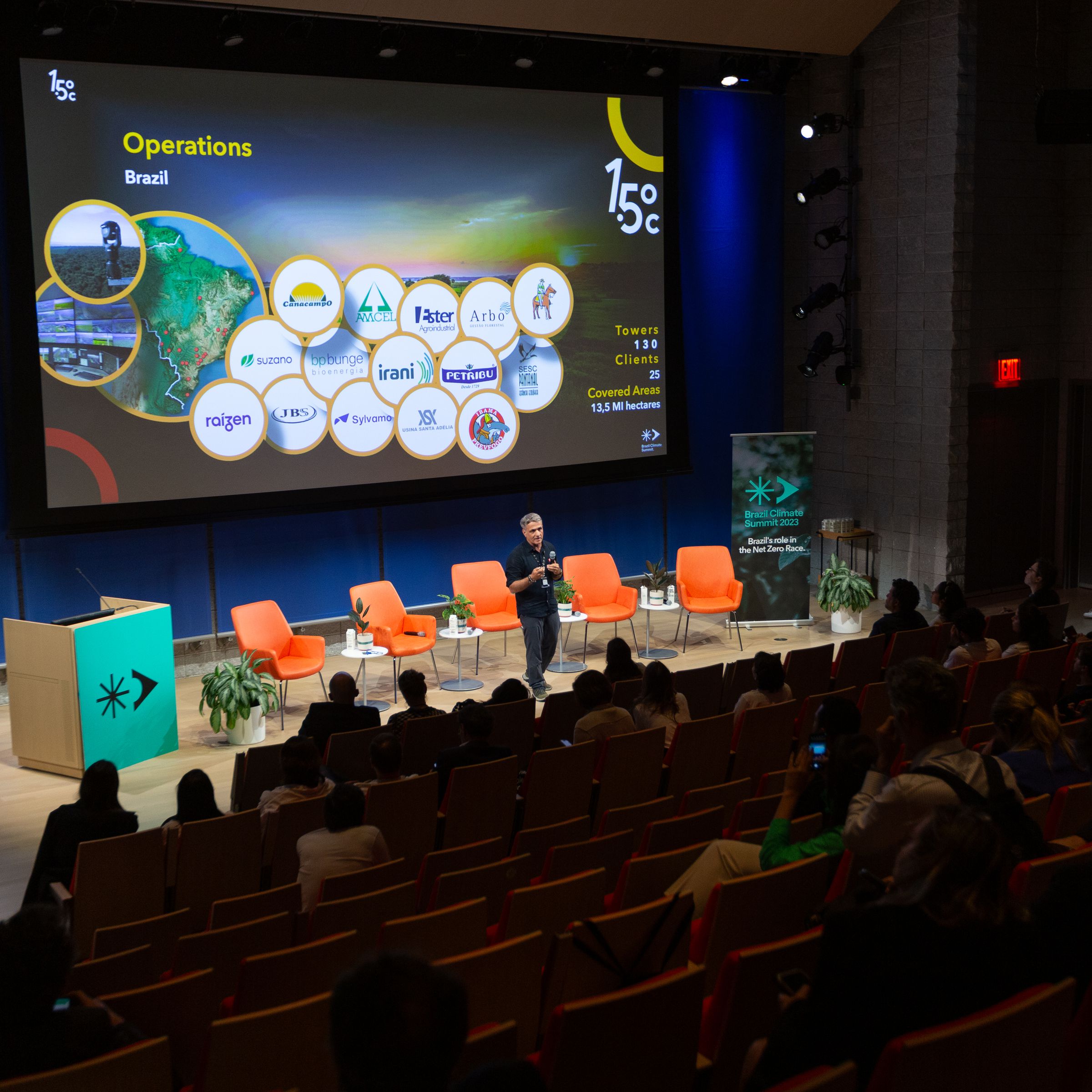 Startup Challenge pitch at Brazil Climate Summit